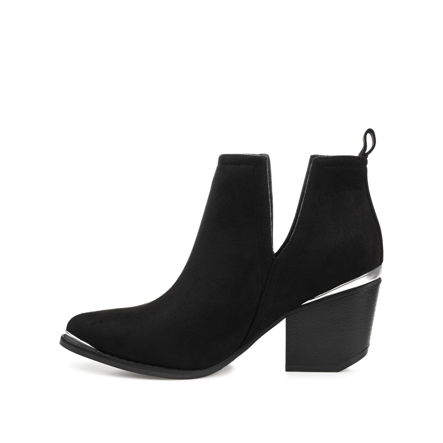 Journee Collection ISSLA CUTOUT BOOTIES IN WIDE Black