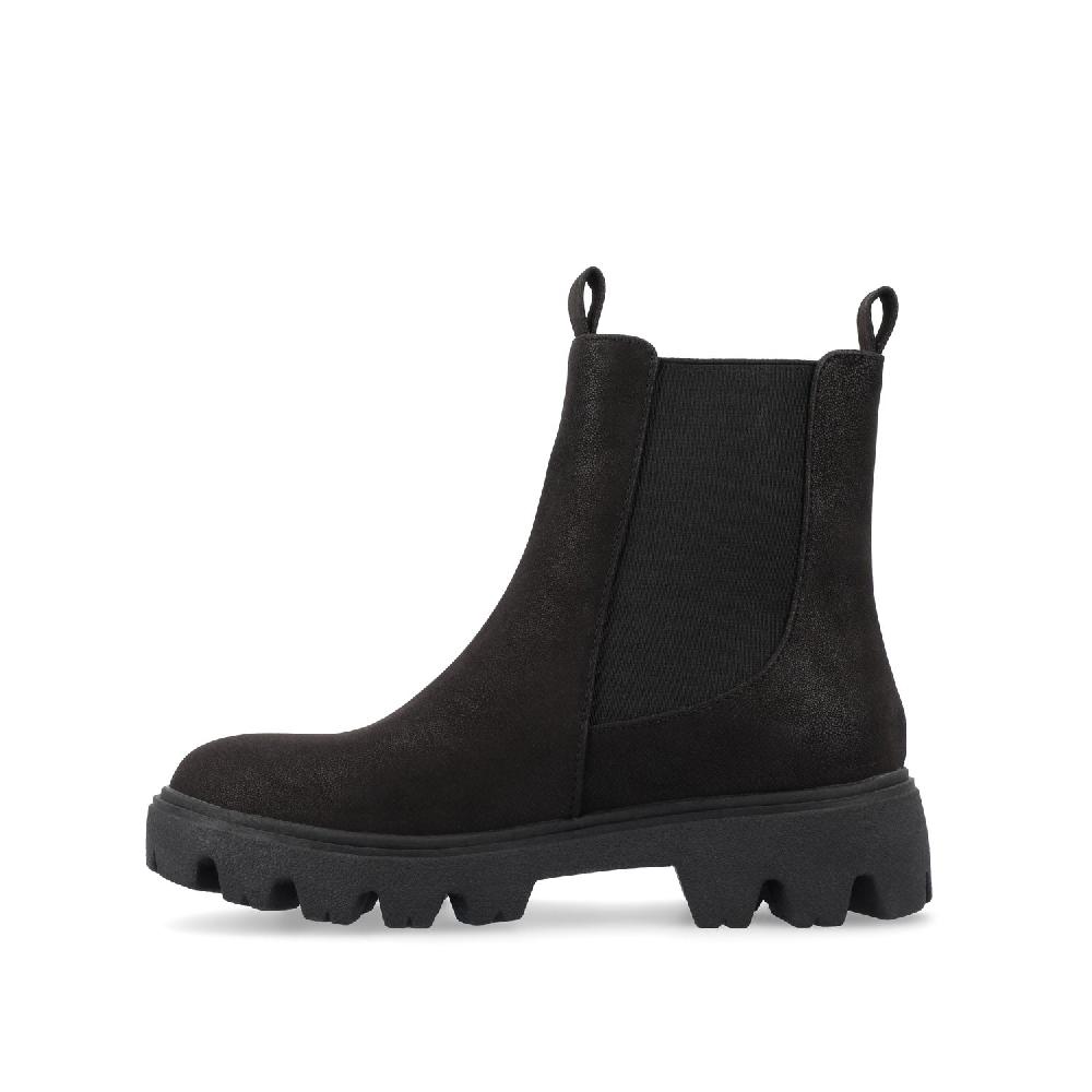 Journee Collection IVETTE CHELSEA BOOTIES IN FAUX LEATHER Brown