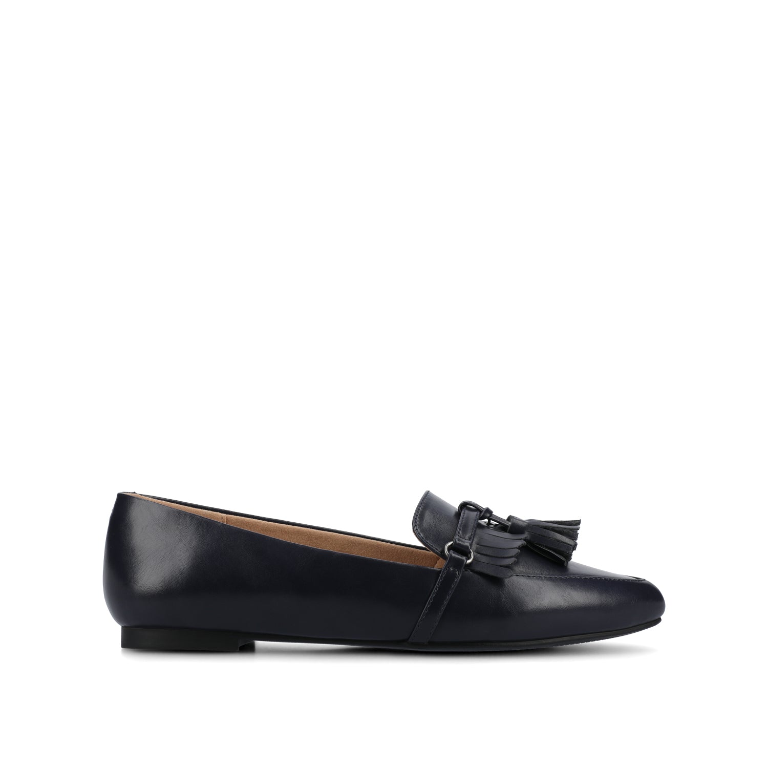 journee collection JANNAH TASSEL LOAFER FLATS IN WIDE Black