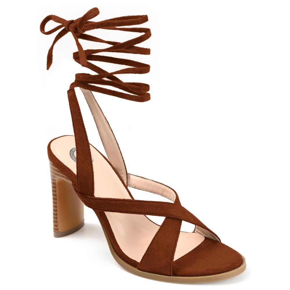 Journee Collection ADALEE HEELED SANDALS Tan