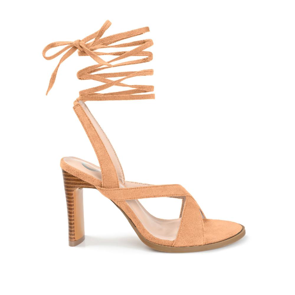 Journee Collection ADALEE HEELED SANDALS Tan