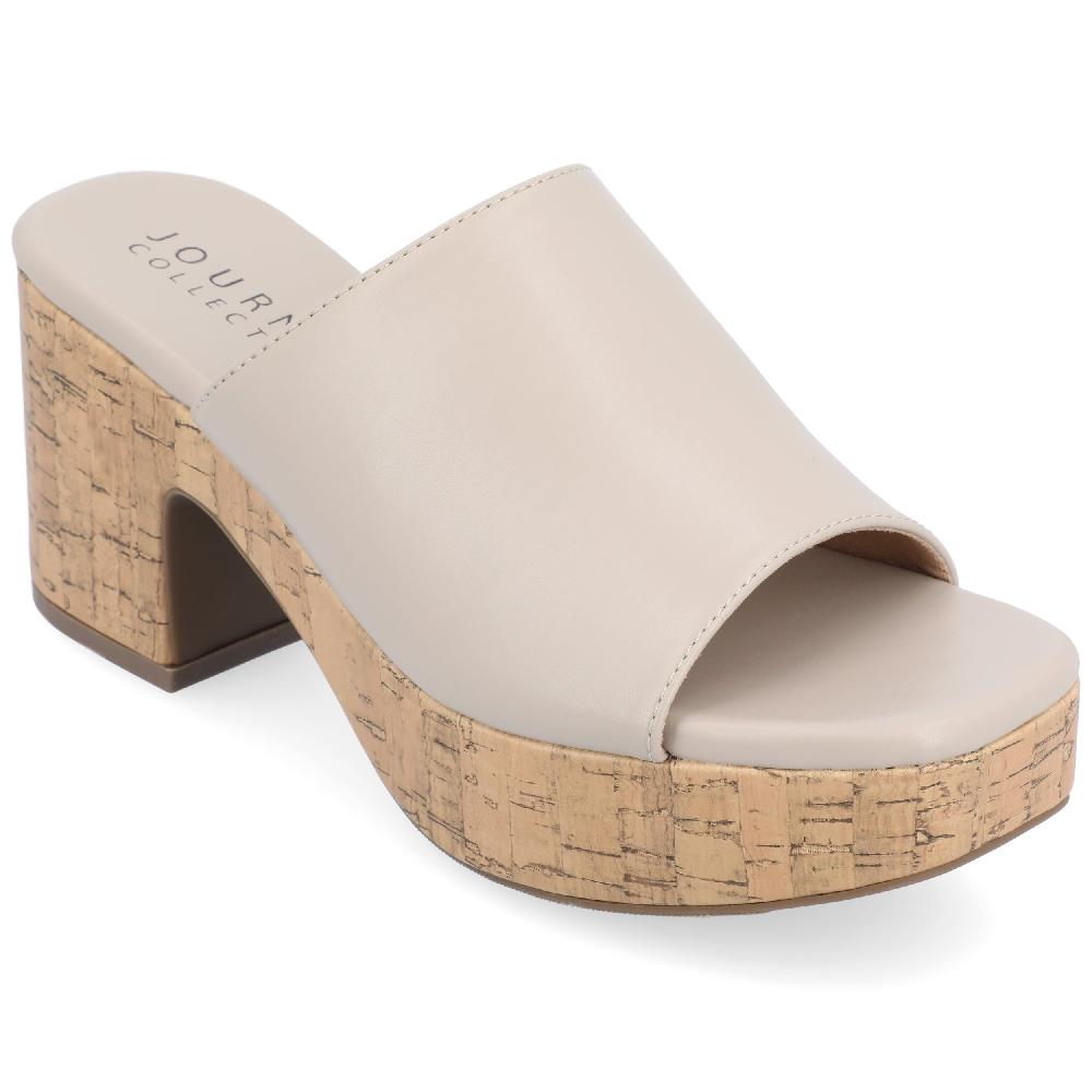 Journee Collection ASTTER HEELED SANDALS Taupe