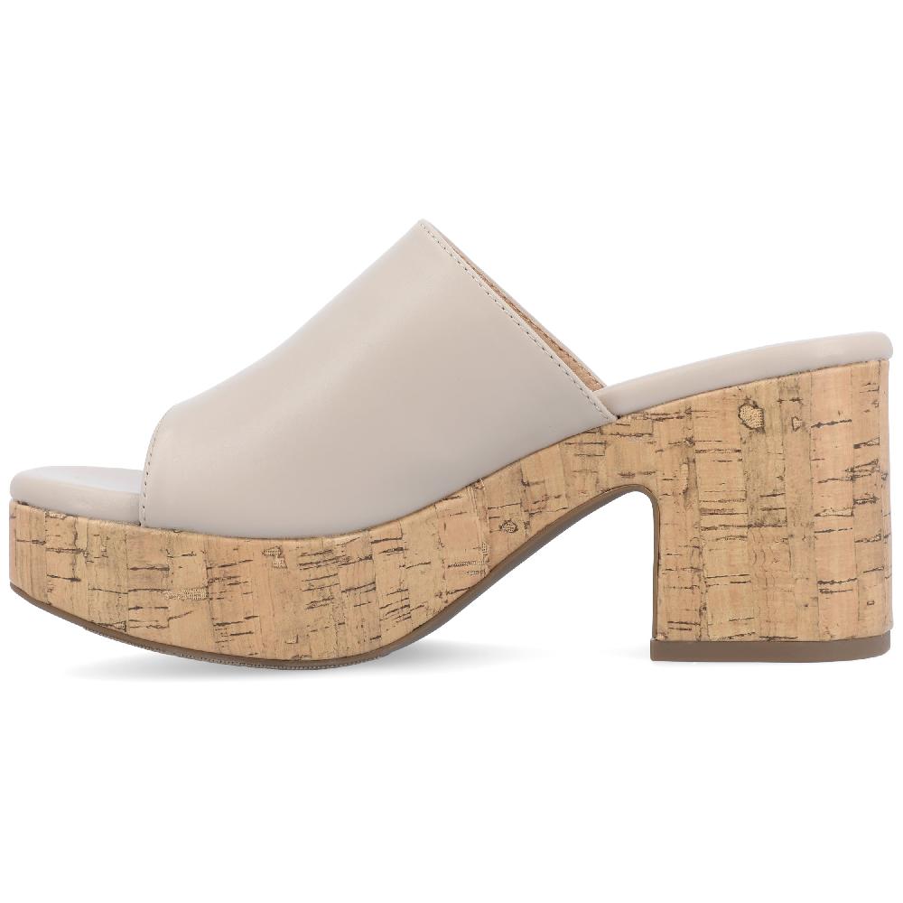 Journee Collection ASTTER HEELED SANDALS Taupe