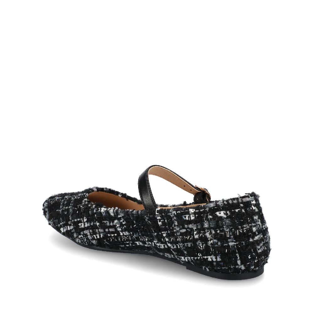 Journee Collection CARRIE DRESS FLATS Black Tweed