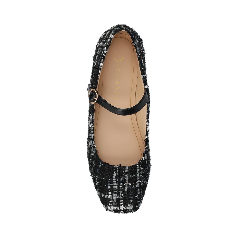 Journee Collection CARRIE DRESS FLATS Black Tweed