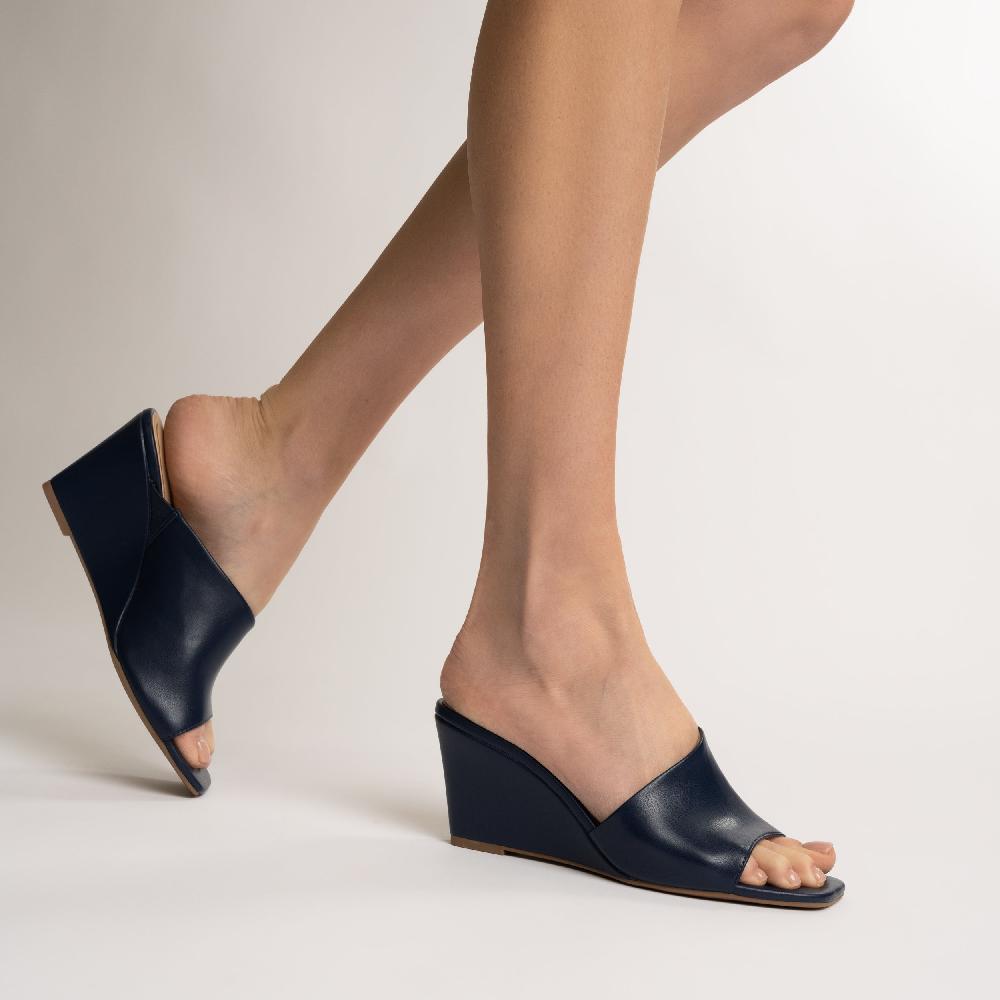 Journee Collection CLEMENTINE WEDGE SANDALS Black