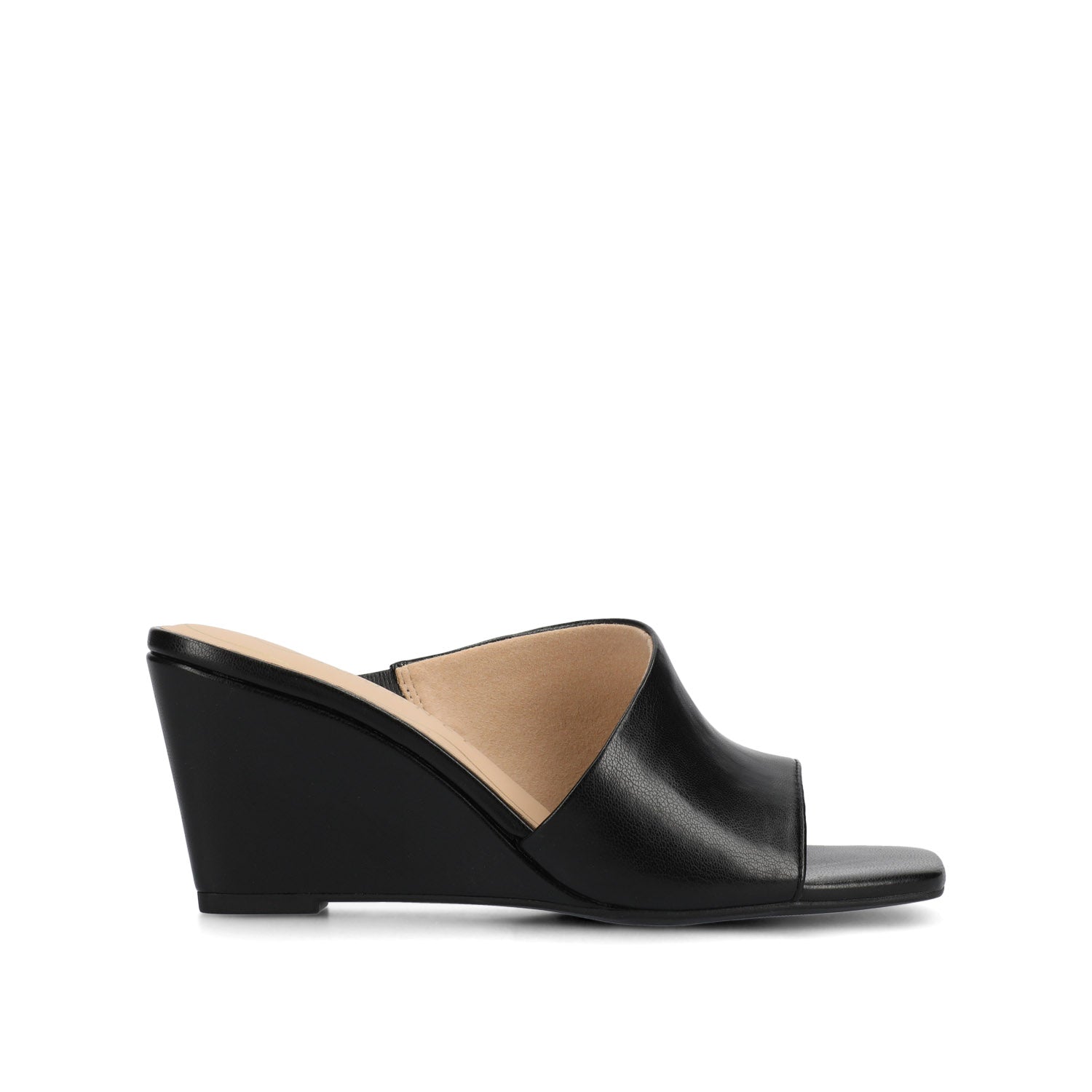 journee collection CLEMENTINE WEDGE SANDALS Black