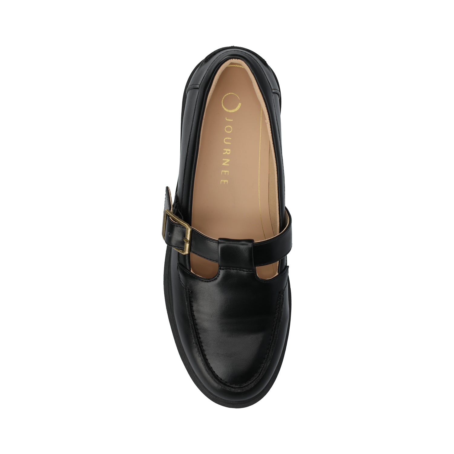 Journee Collection CORINA T-STRAP LOAFER Black