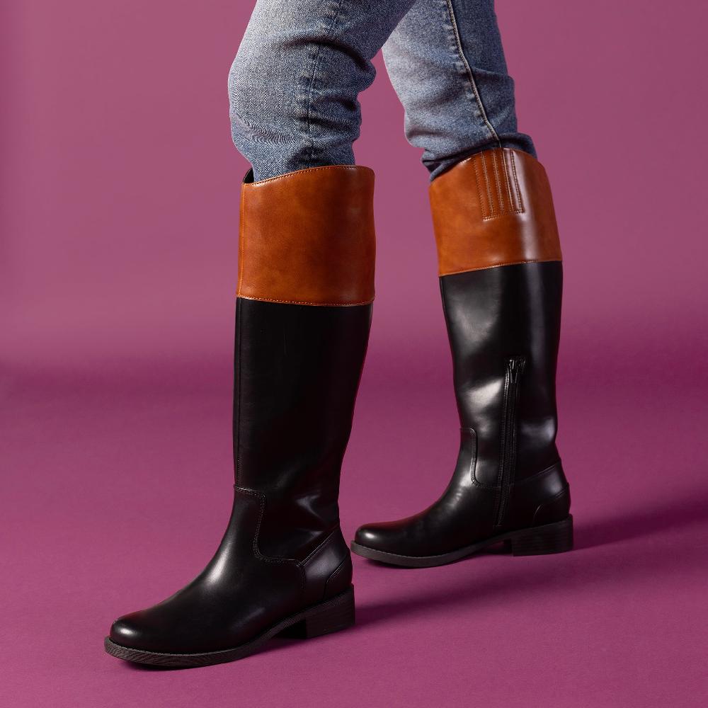 Journee Collection DRESSAGE RIDING BOOTS Black