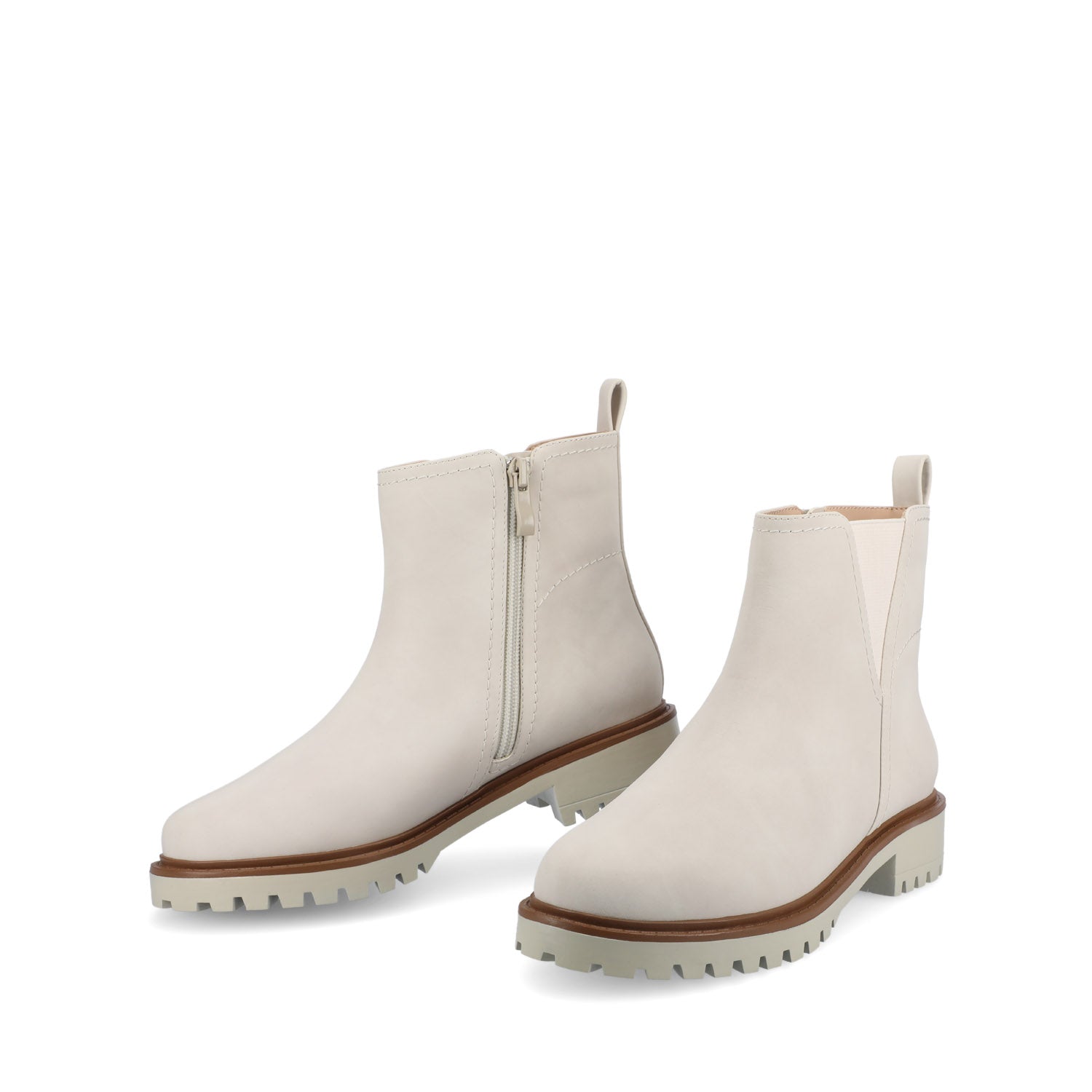 Journee Collection JUNNAH CHELSEA BOOTS Bone