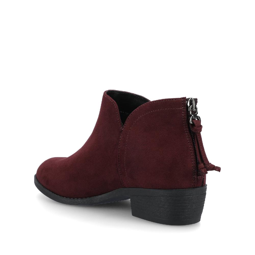 Journee Collection LIVVY ZIP-UP BOOTIES Black PU
