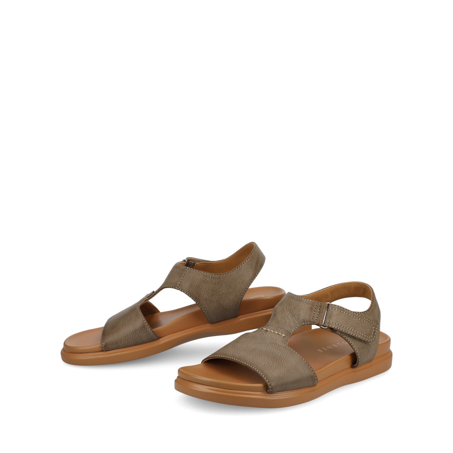 Journee Collection MIRA T-STRAP SANDALS Black