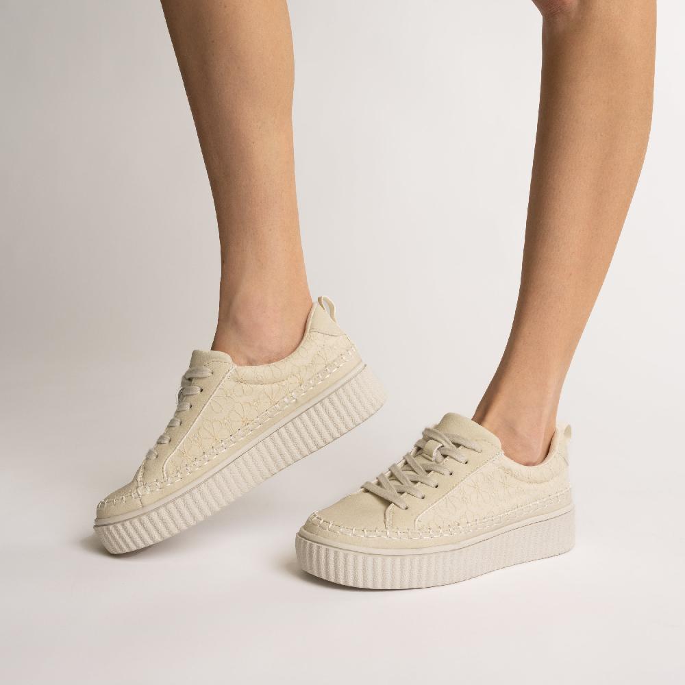 Journee Collection PAZEY CASUAL SNEAKERS Bone