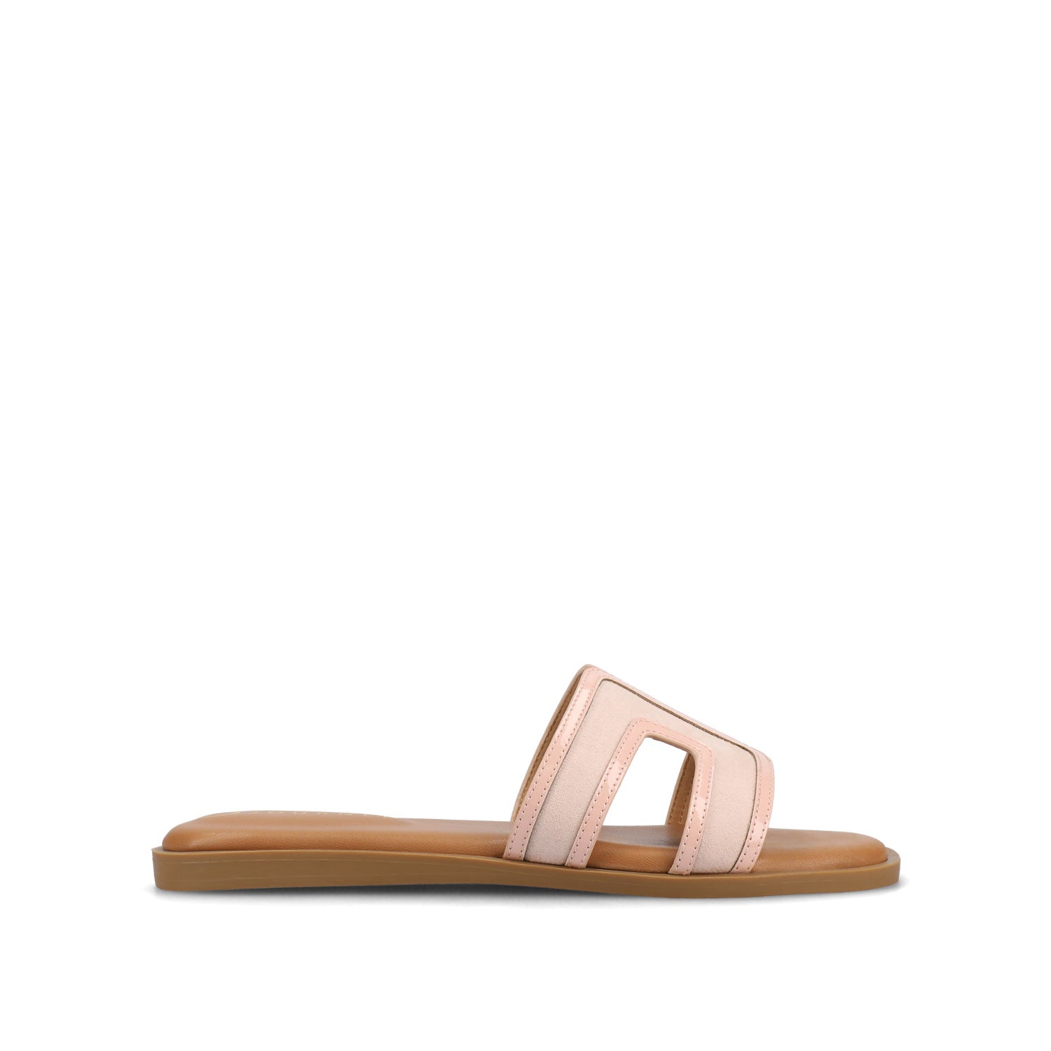 journee collection PRIMAH FLAT SANDALS Bone