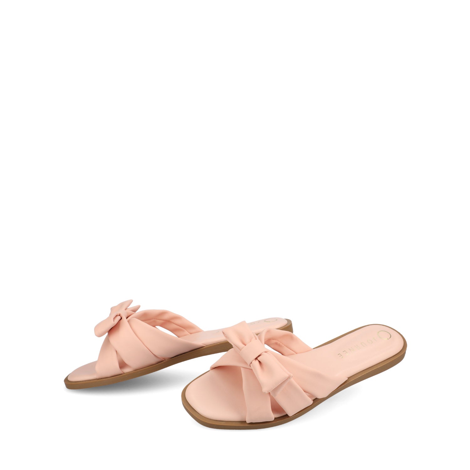 Journee Collection PRYLIN FLAT SANDALS Bone