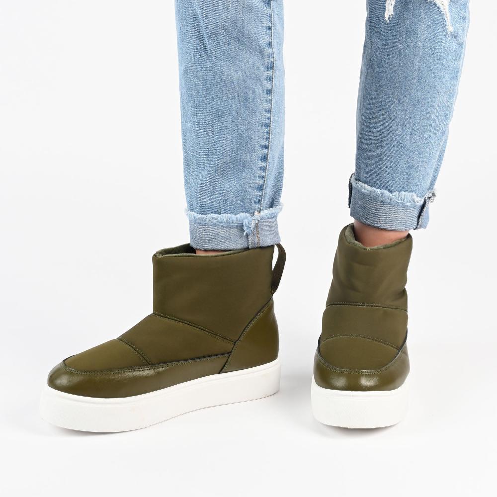 Journee Collection SETHIE PUFFY SNOW BOOTS Green