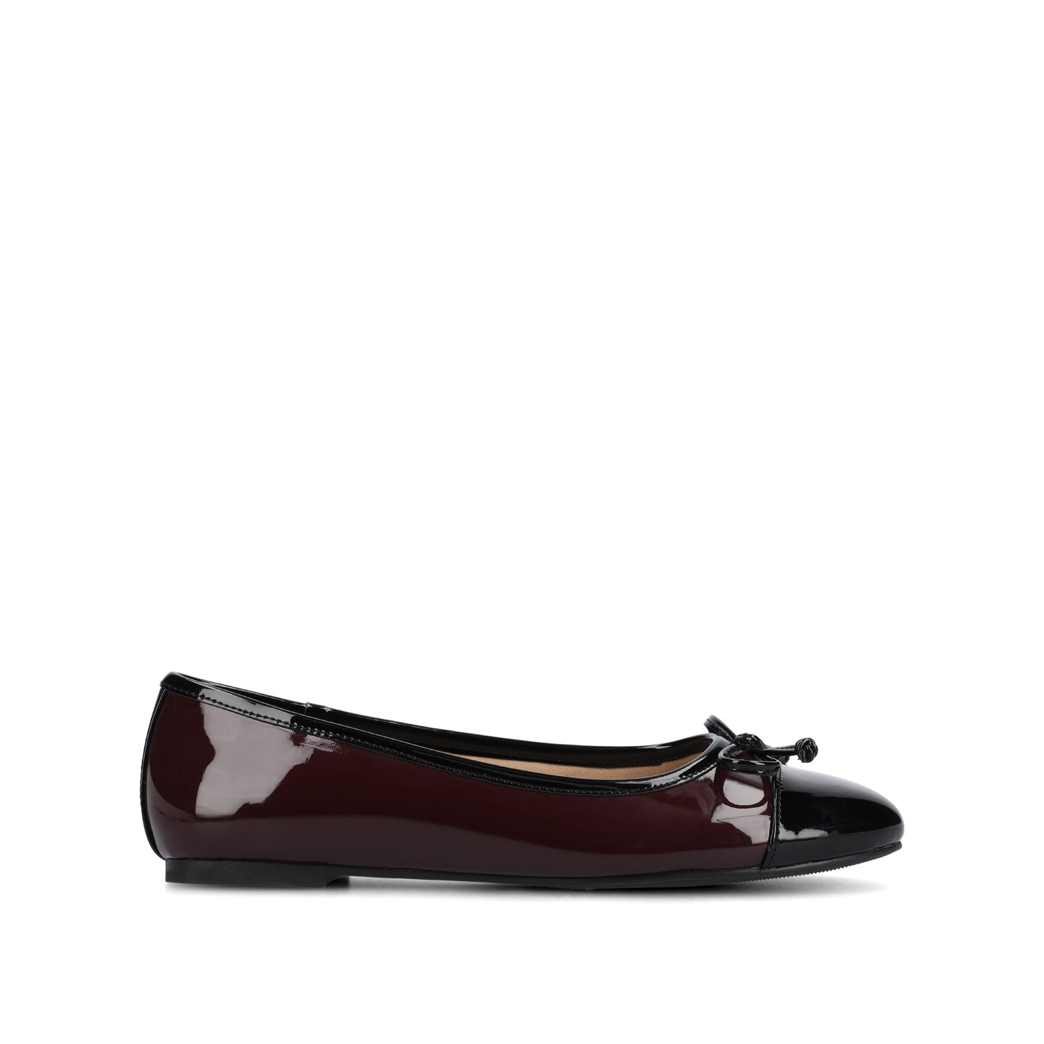 journee collection KAIAH CAPTOE BALLET FLATS IN FAUX LEATHER Silver