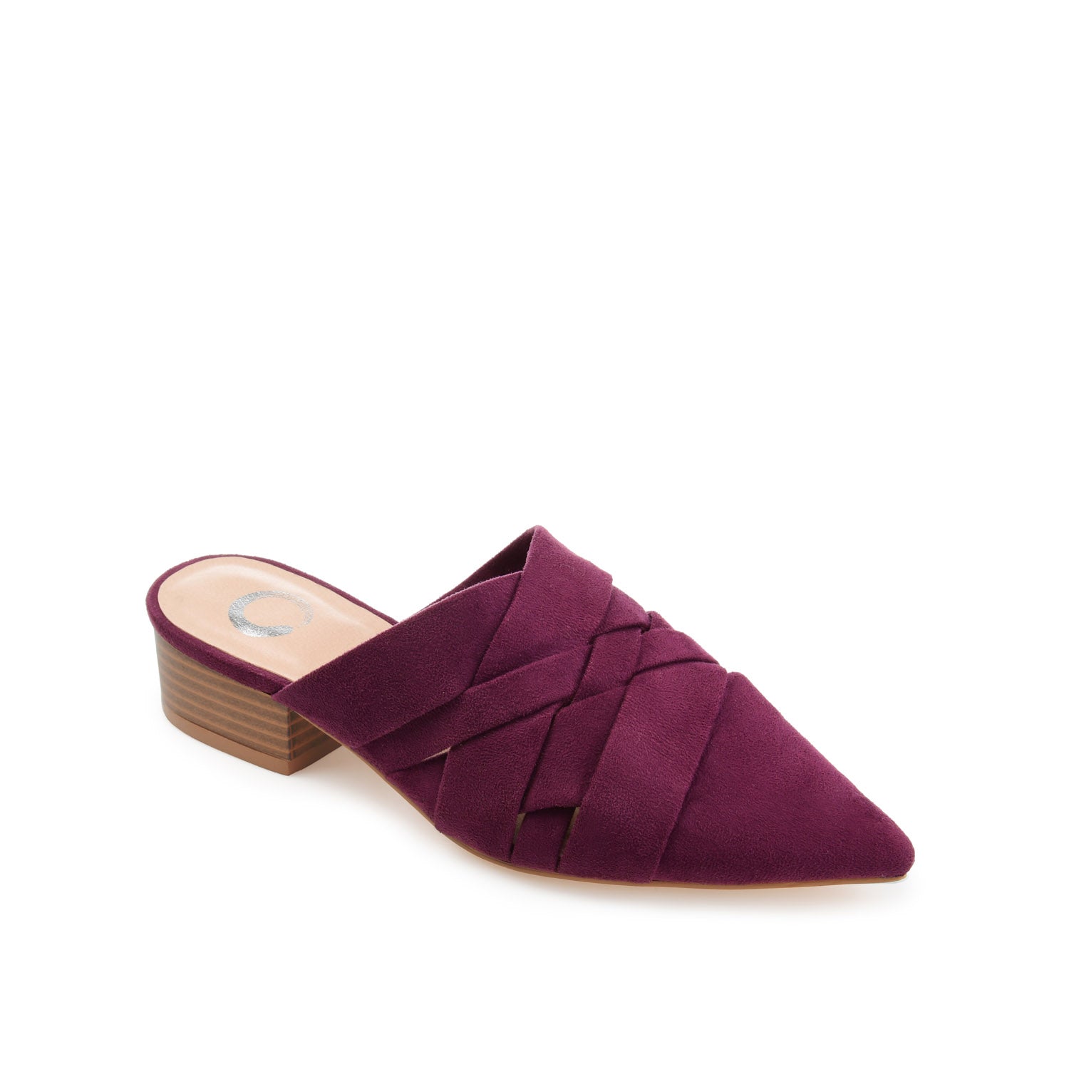 Journee Collection KALIDA MULE FLATS IN FAUX SUEDE Purple