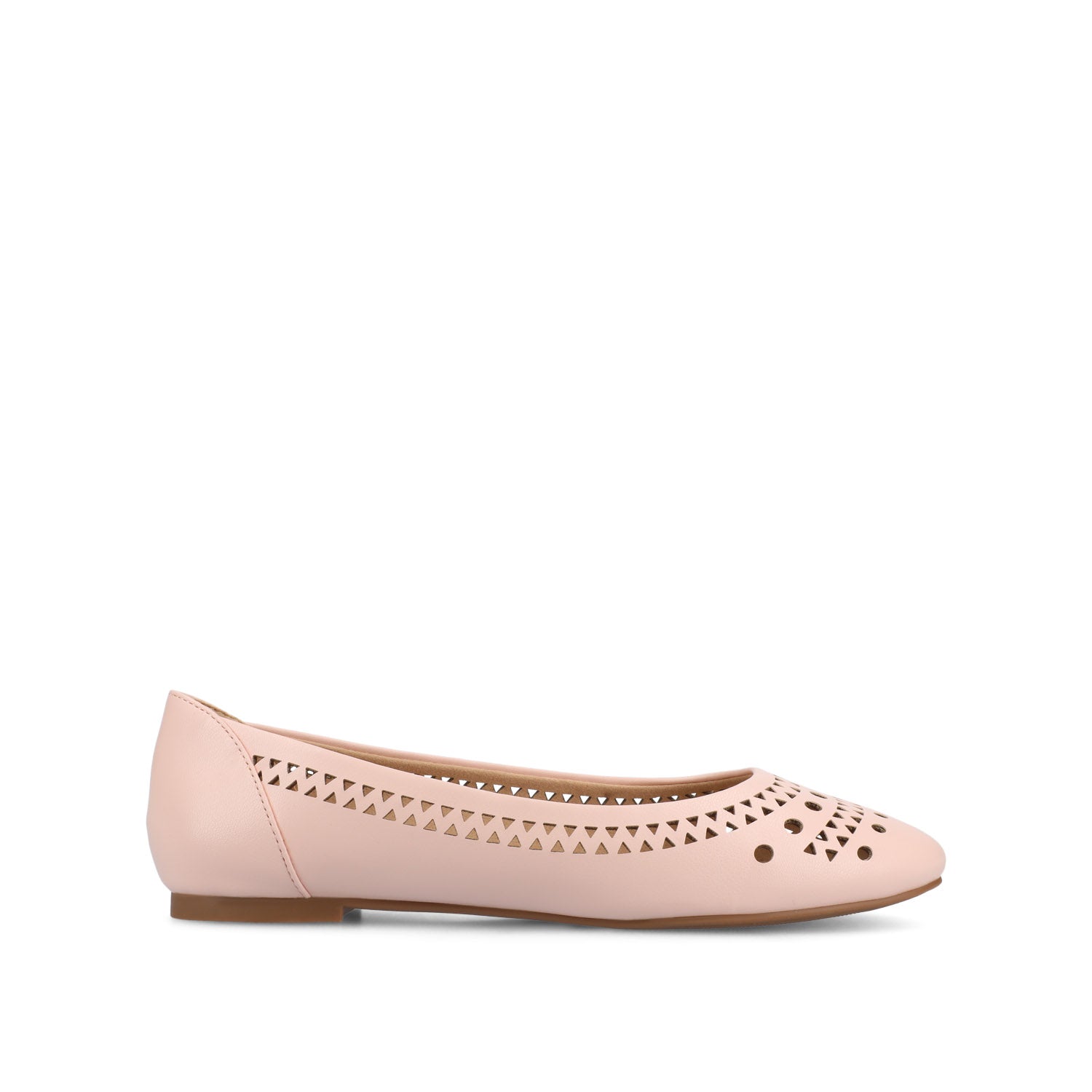 journee collection KAMRAH BALLET FLATS IN FAUX LEATHER Bone PU