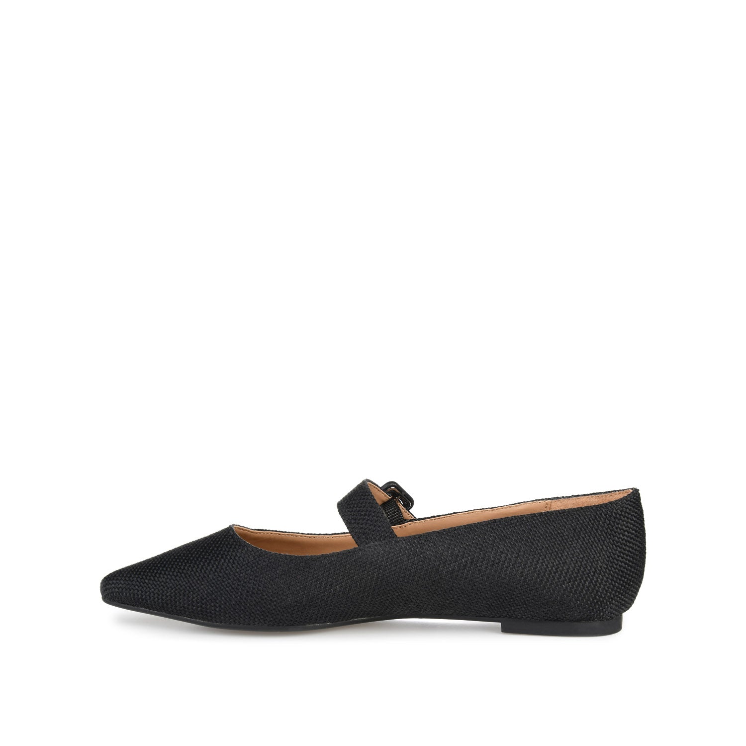 Journee Collection KARISSA MARY JANE FLATS IN FAUX SUEDE Black