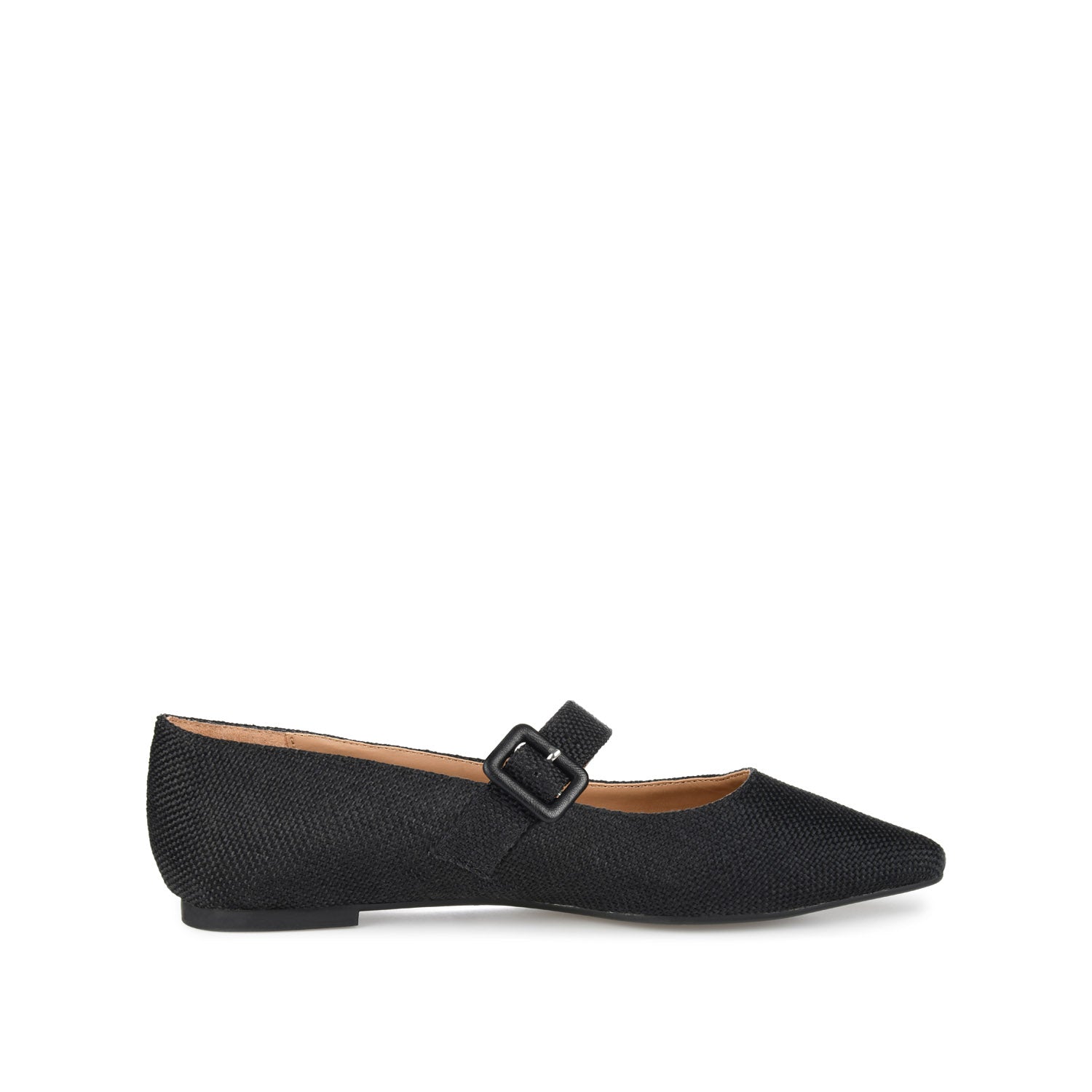 journee collection KARISSA MARY JANE FLATS IN FAUX SUEDE Black