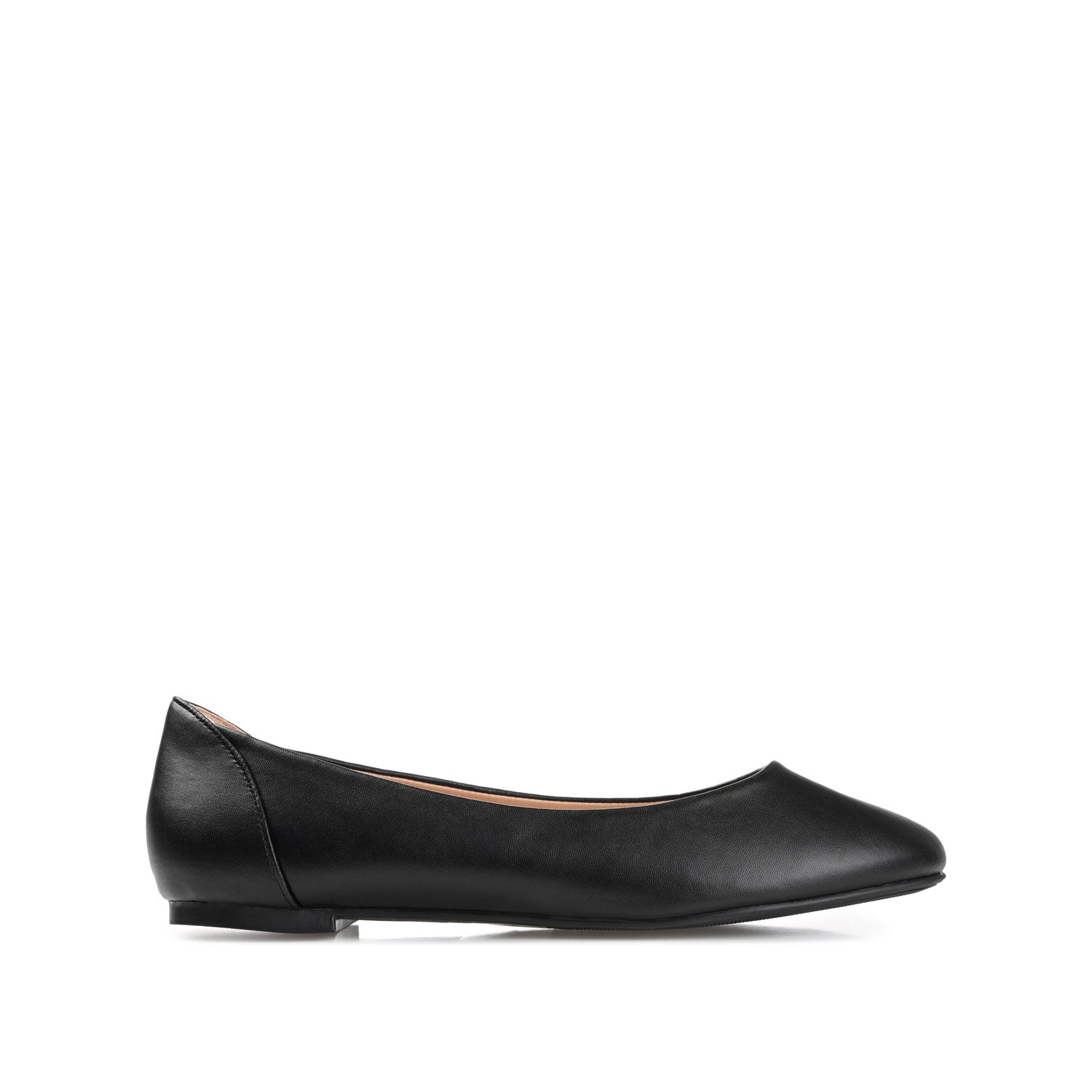 journee collection KAVN BALLET FLATS IN FAUX LEATHER White