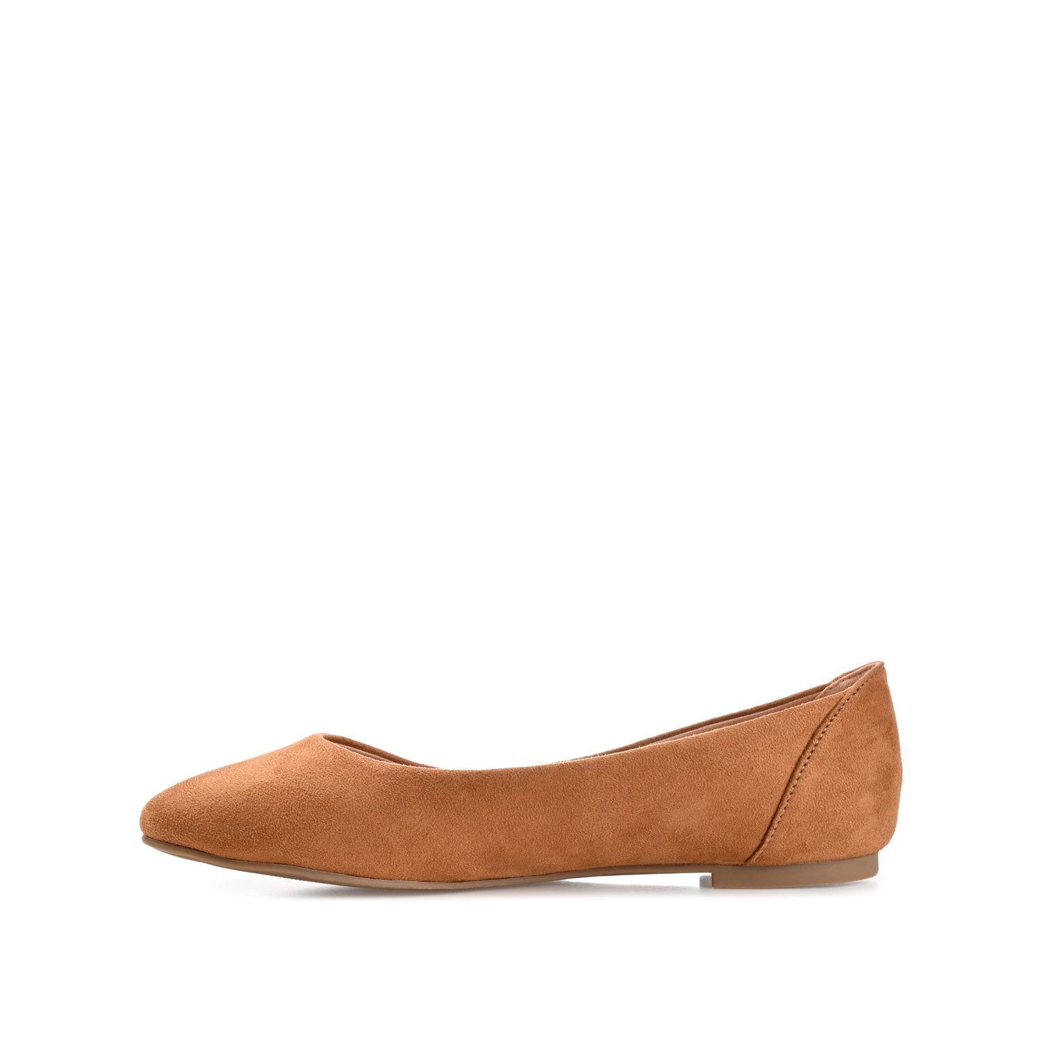 Journee Collection KAVN BALLET FLATS IN FAUX SUEDE Tan