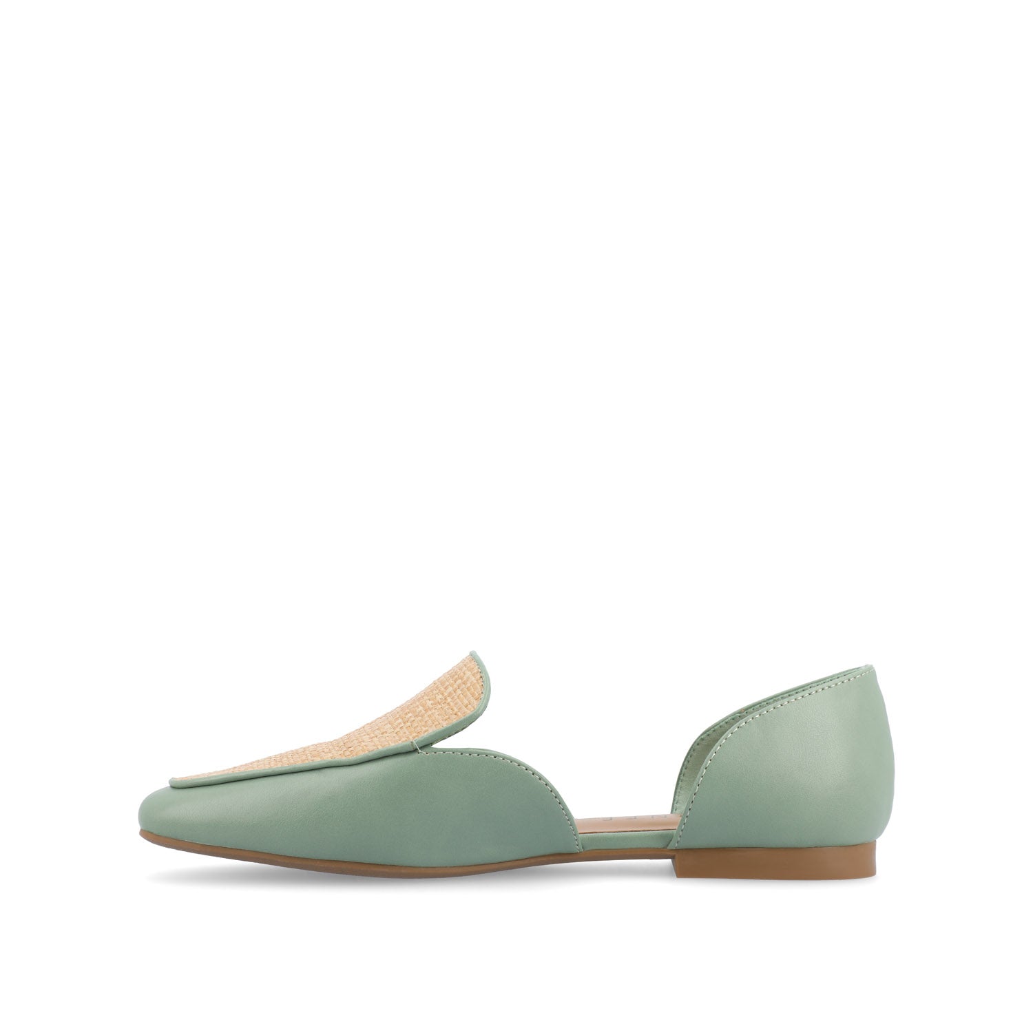 Journee Collection KENNZA LOAFER FLATS IN FAUX LEATHER Sage
