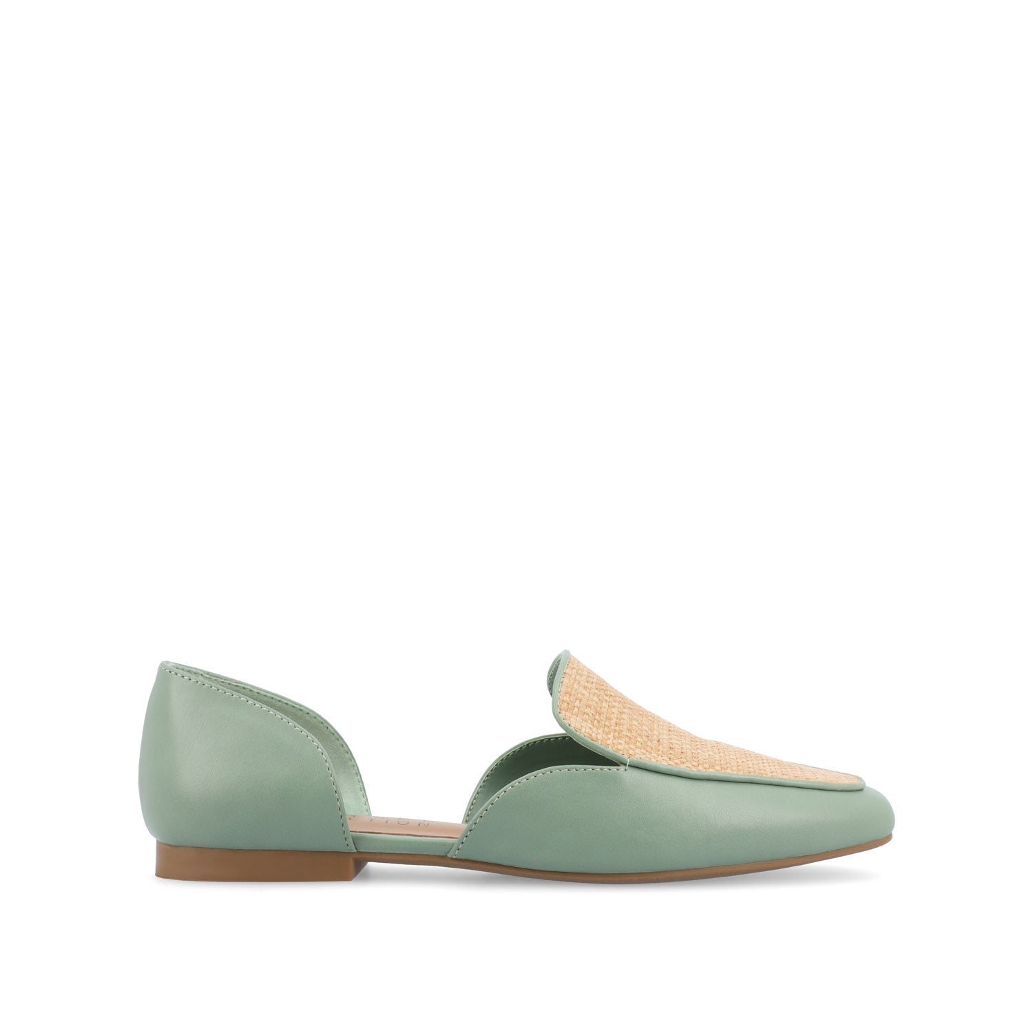 journee collection KENNZA LOAFER FLATS IN FAUX LEATHER Sage