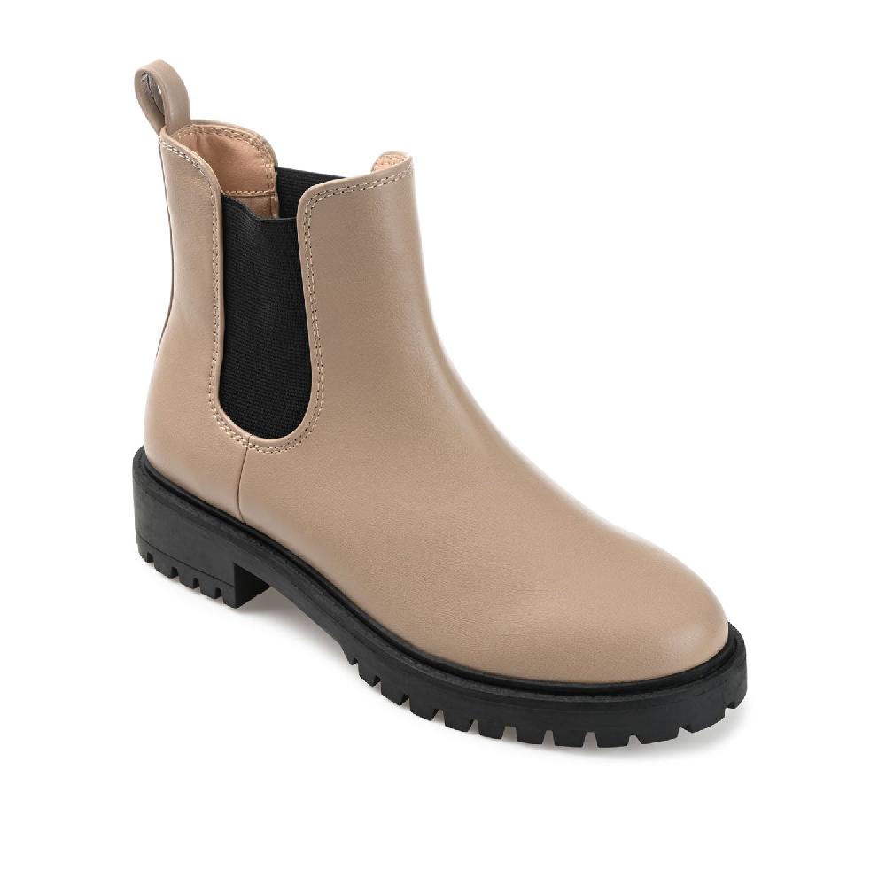 Journee Collection KENOVA CHELSEA BOOTIES IN WIDE Taupe