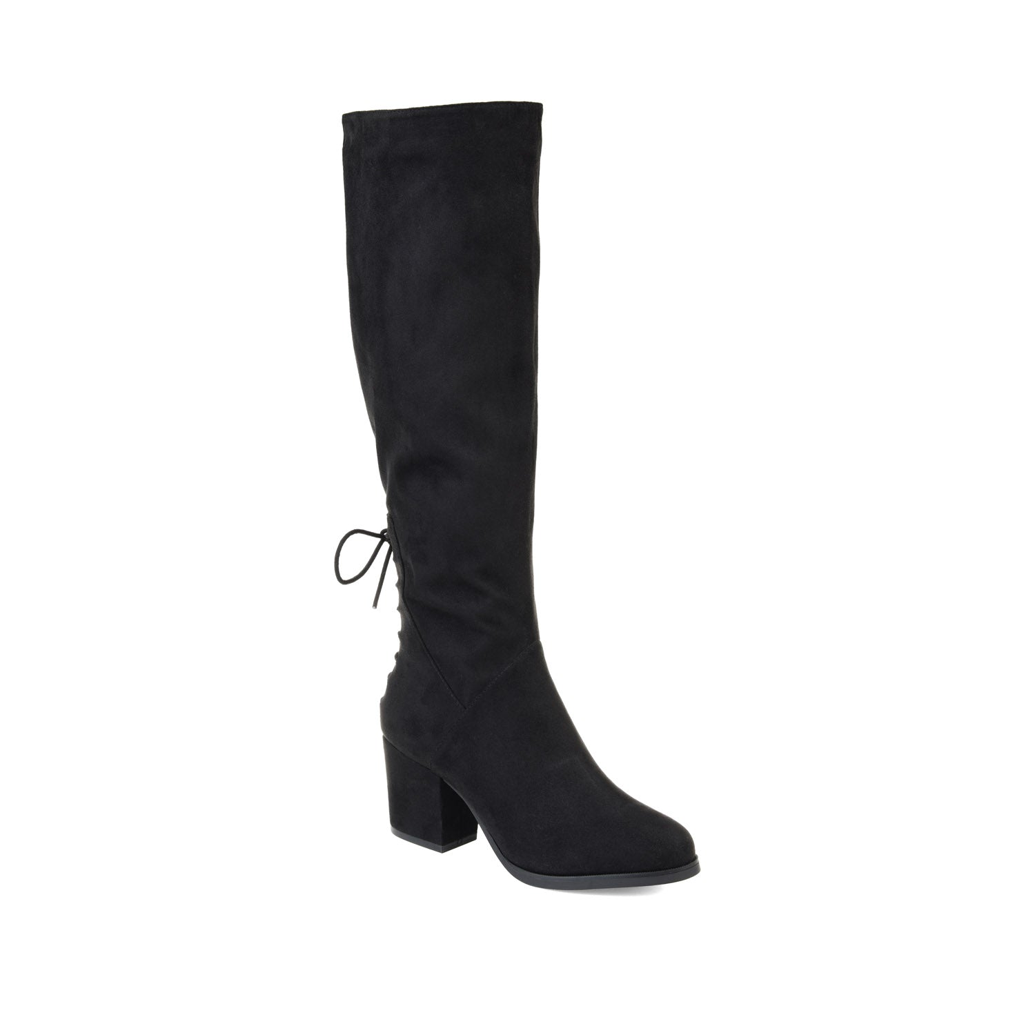 Journee Collection LEEDA KNEE-HIGH BOOTS IN FAUX SUEDE Olive