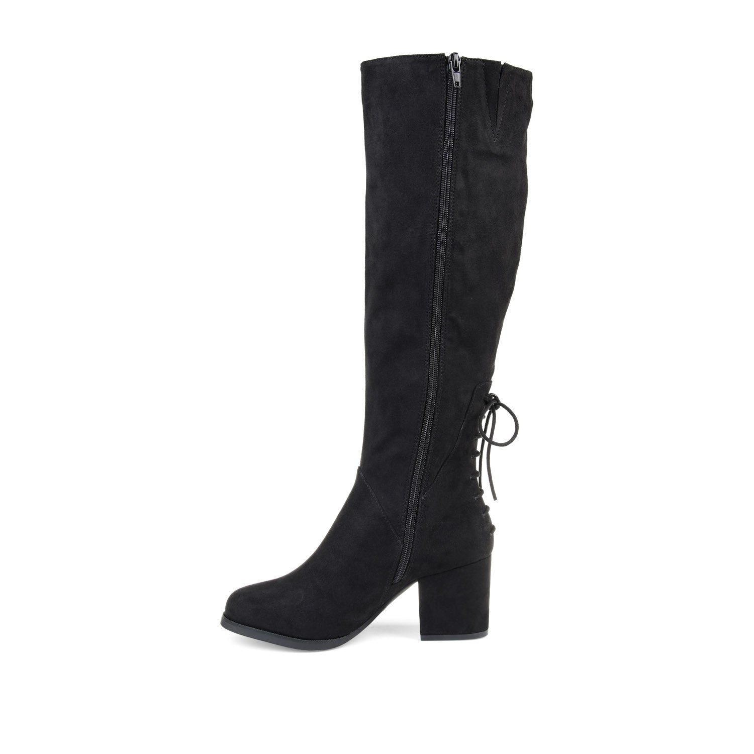 Journee Collection LEEDA KNEE-HIGH BOOTS IN FAUX SUEDE Olive