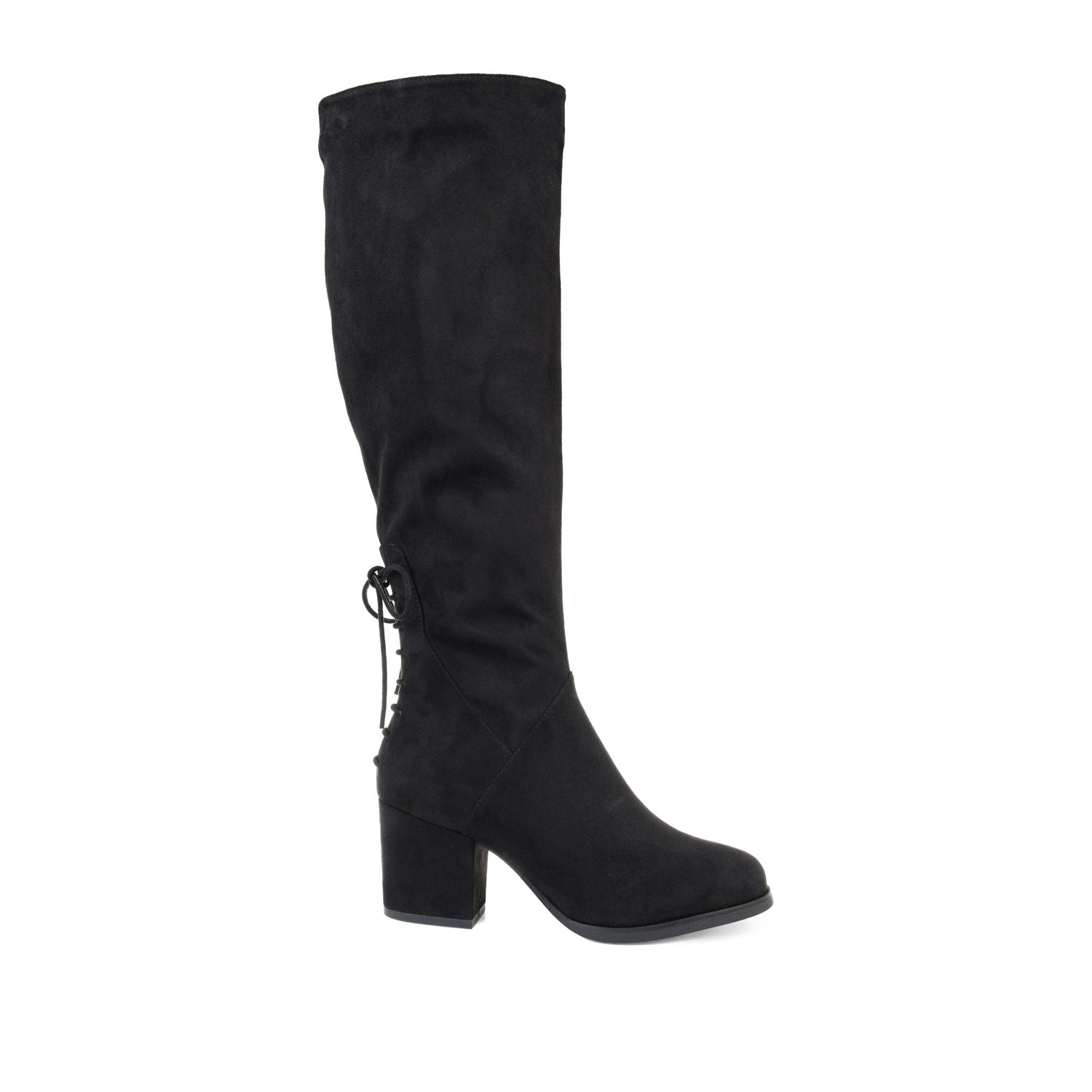 journee collection LEEDA KNEE-HIGH BOOTS IN FAUX SUEDE Olive