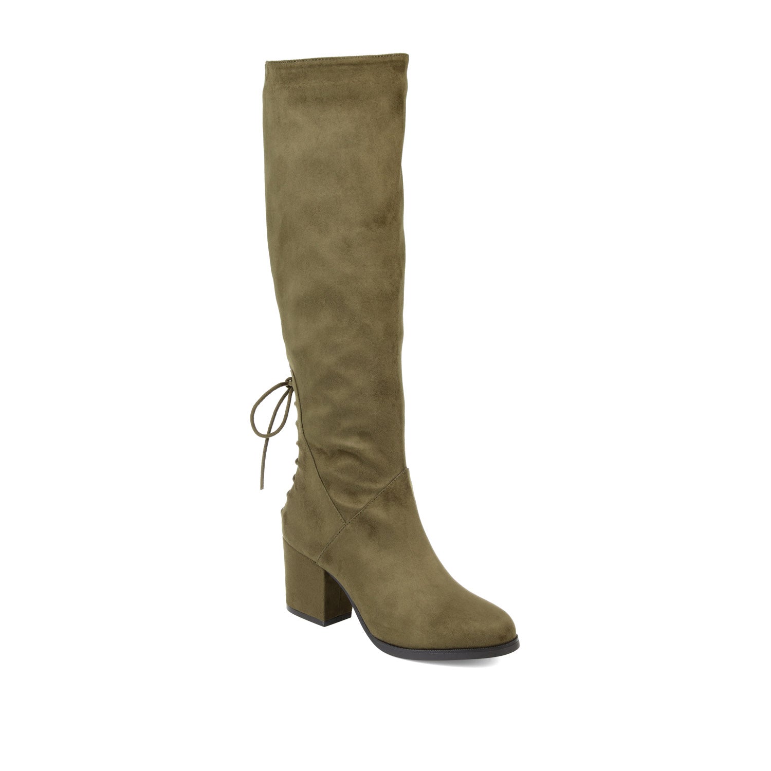 Journee Collection LEEDA KNEE-HIGH BOOTS IN X-WIDE CALF Olive