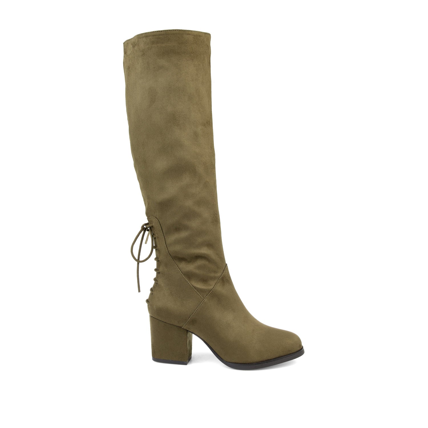journee collection LEEDA KNEE-HIGH BOOTS IN X-WIDE CALF Olive