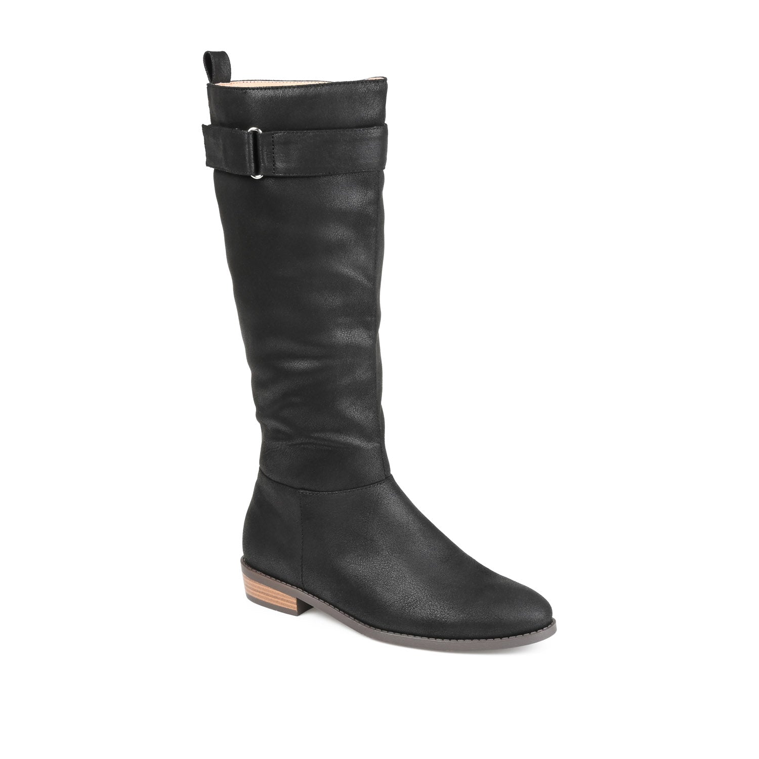 Journee Collection LELANNI KNEE-HIGH BOOTS IN FAUX LEATHER Tan PU