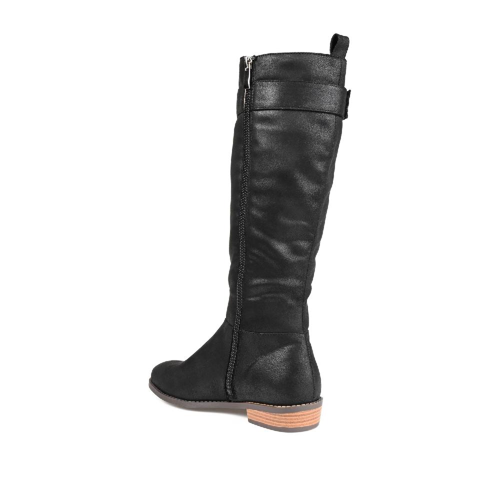 Journee Collection LELANNI KNEE-HIGH BOOTS IN FAUX LEATHER Tan PU