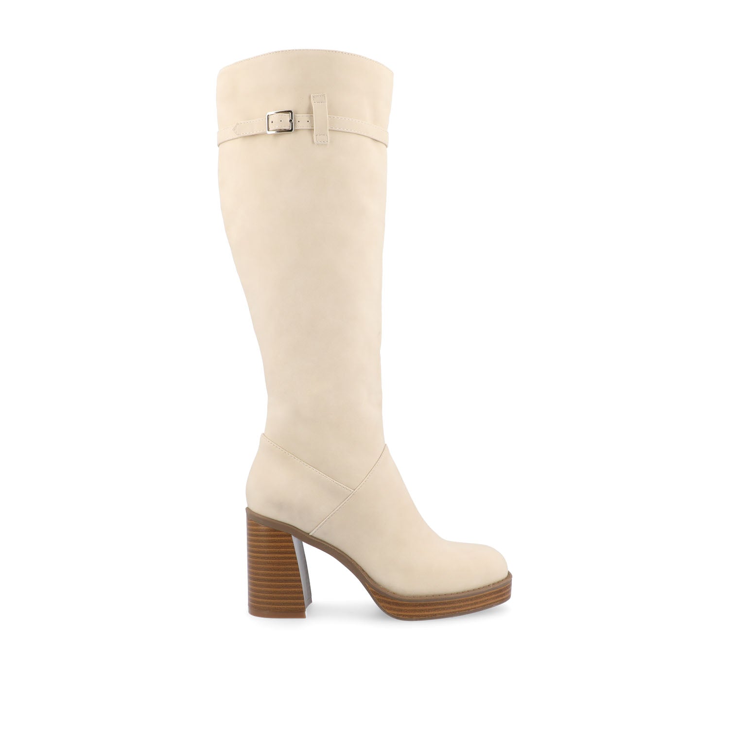 journee collection LETICE KNEE HIGH BOOTS IN WIDE CALF Cream