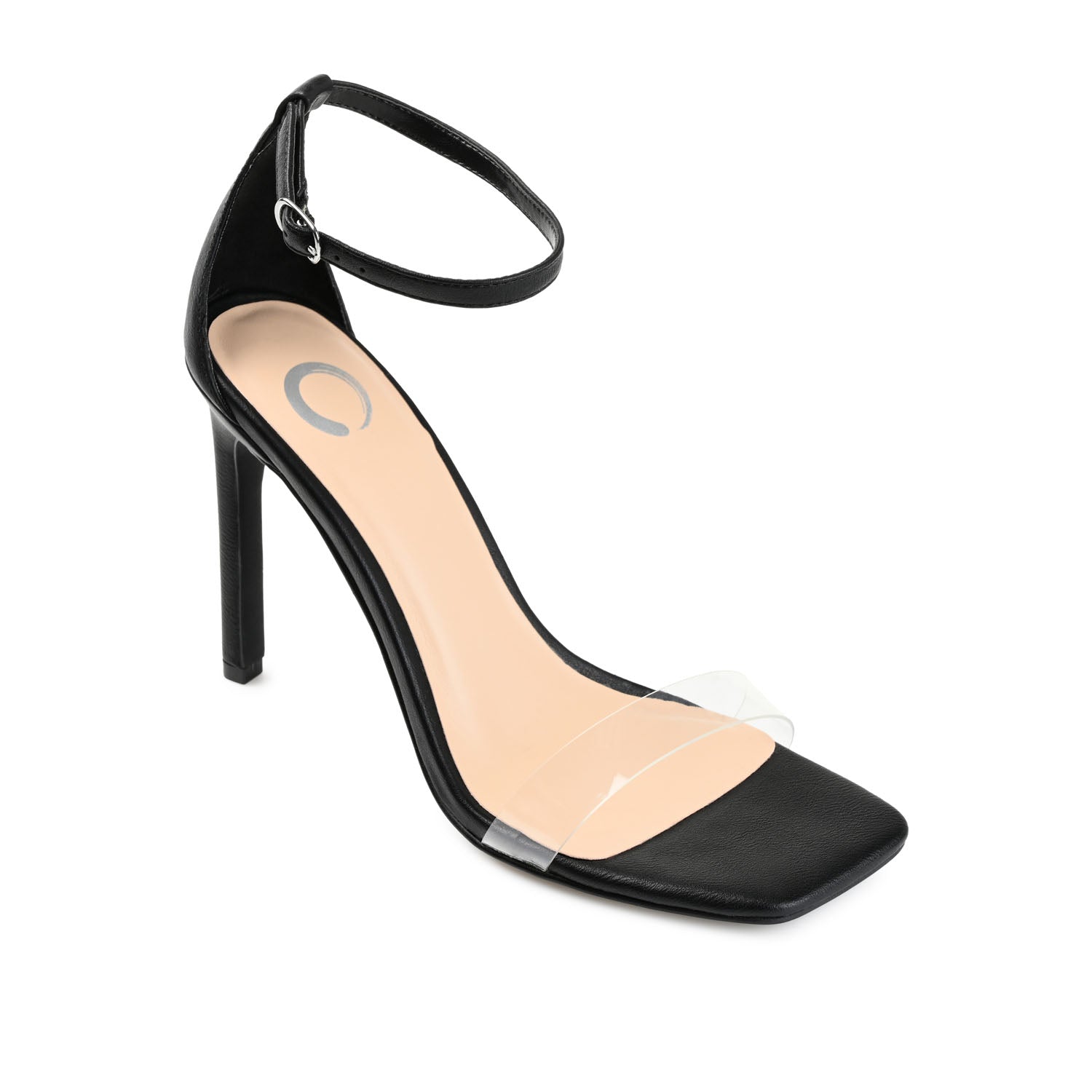 Journee Collection LORELEI STRAPPY HEELS IN FAUX LEATHER Nude