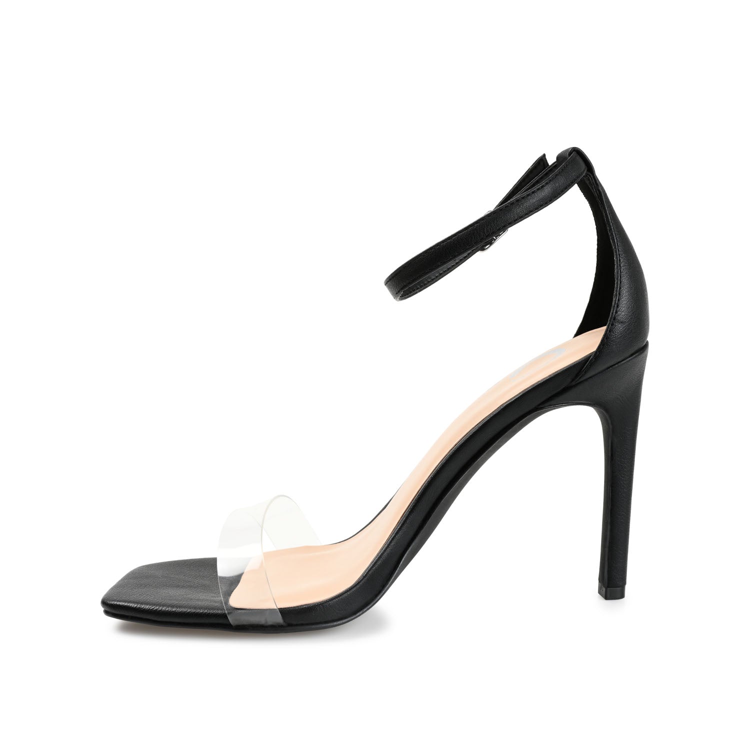 Journee Collection LORELEI STRAPPY HEELS IN FAUX LEATHER Nude