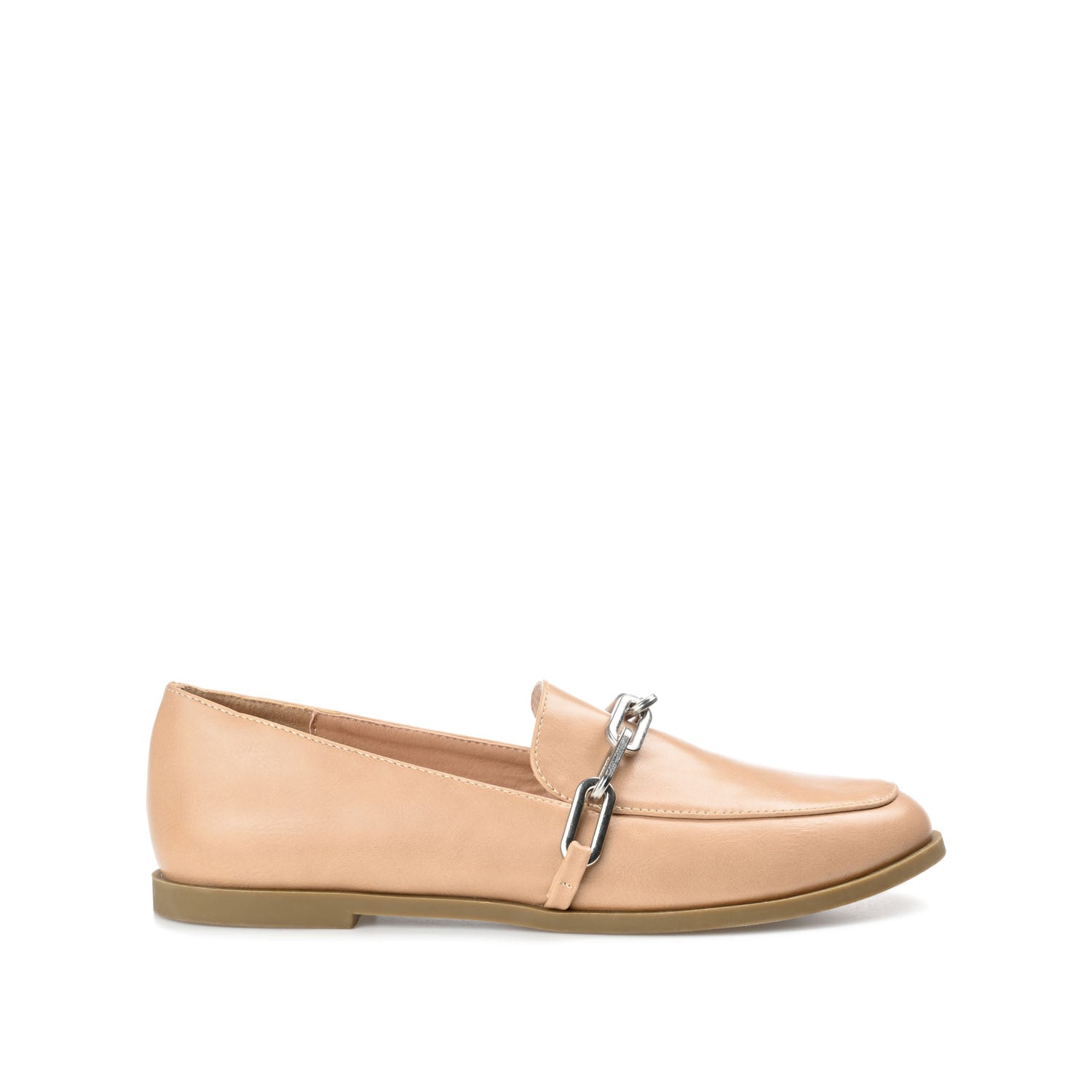 journee collection MADISON APRON TOE LOAFER IN FAUX LEATHER Tan