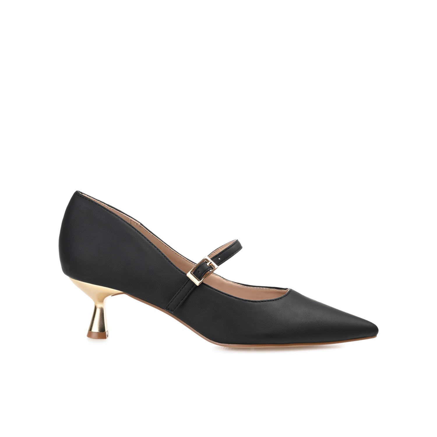 journee collection MANZA KITTEN HEELS IN WIDE Black