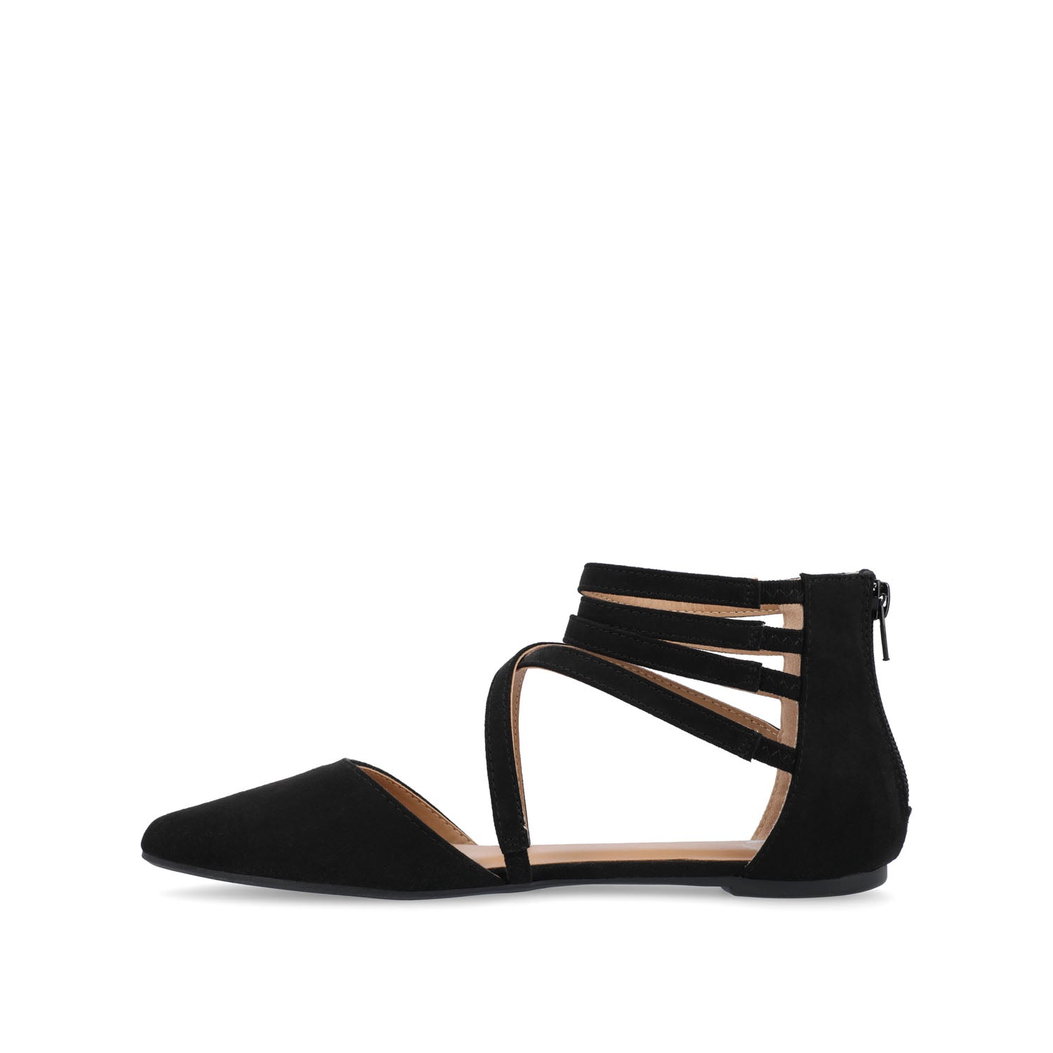 Journee Collection MARLEE D'ORSAY FLATS IN FAUX SUEDE Black
