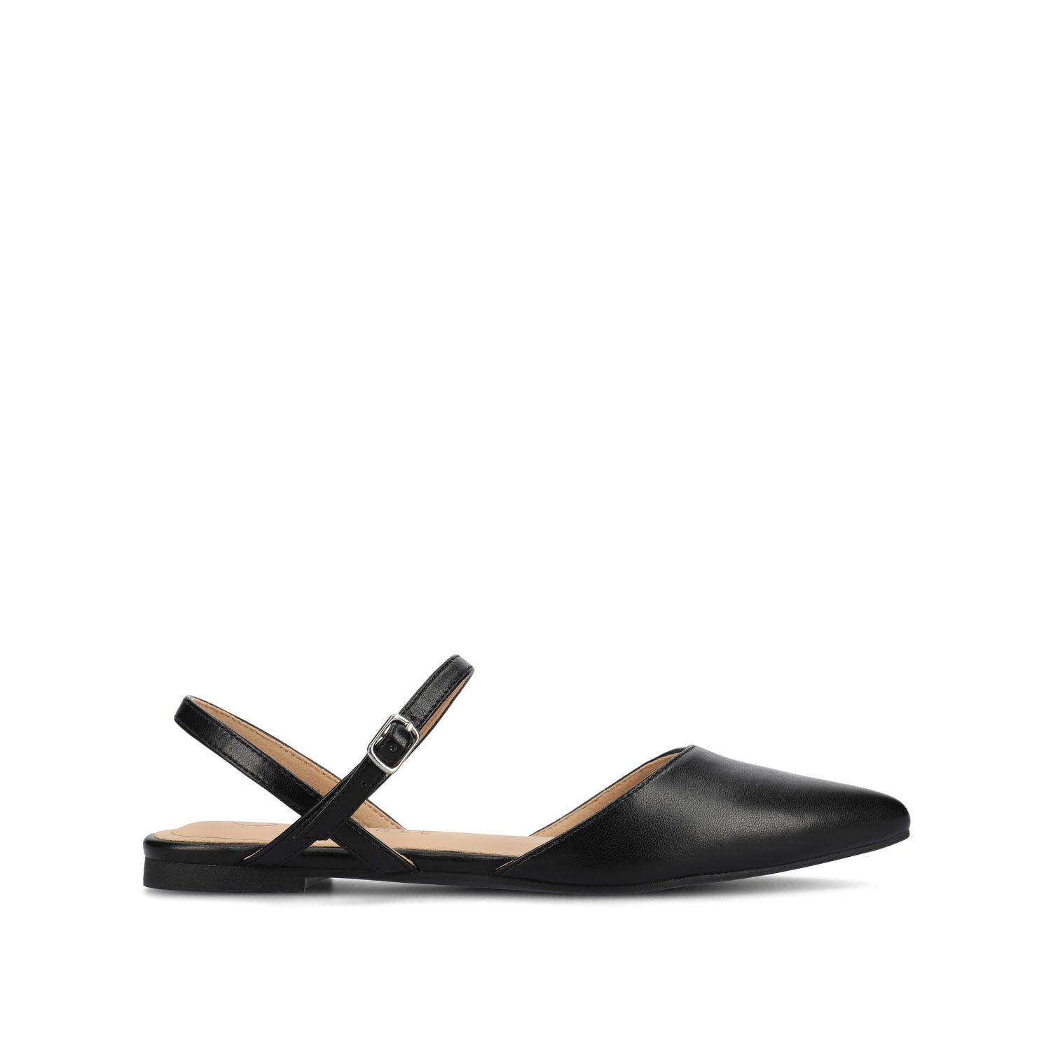 journee collection MARTINE SLINGBACK FLATS IN FAUX LEATHER Champagne PU