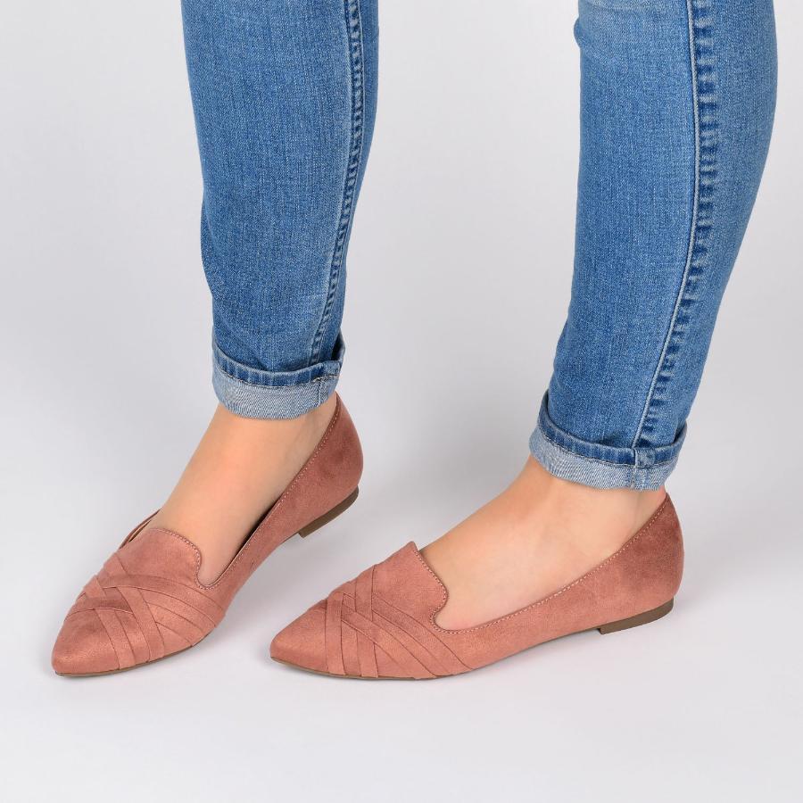 Journee Collection MINDEE LOAFER FLATS IN WIDE Blush