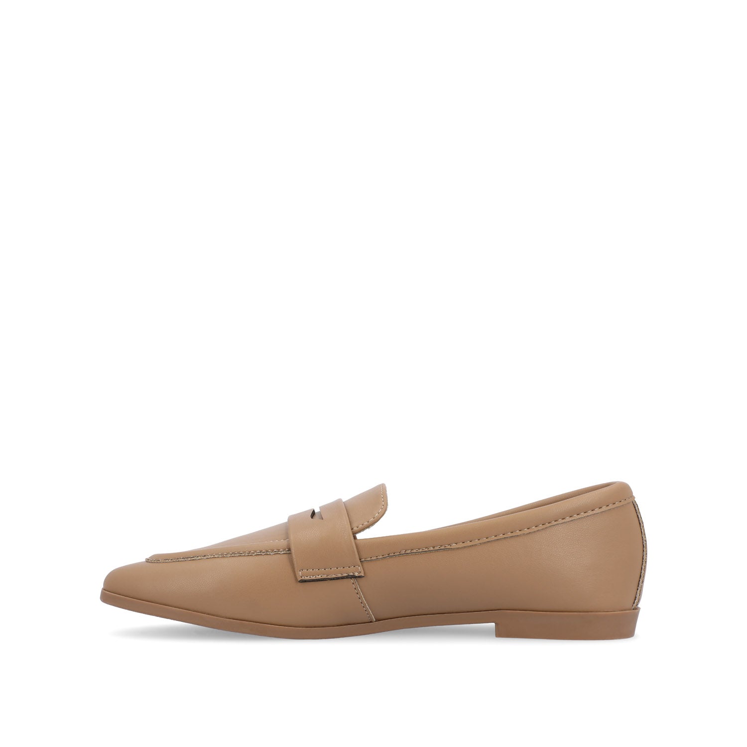 Journee Collection MYEESHA PENNY LOAFER FLAT IN FAUX LEATHER Grey