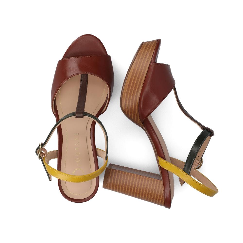 Journee Collection NALIE PLATFORM DRESS SANDALS Nude Patent