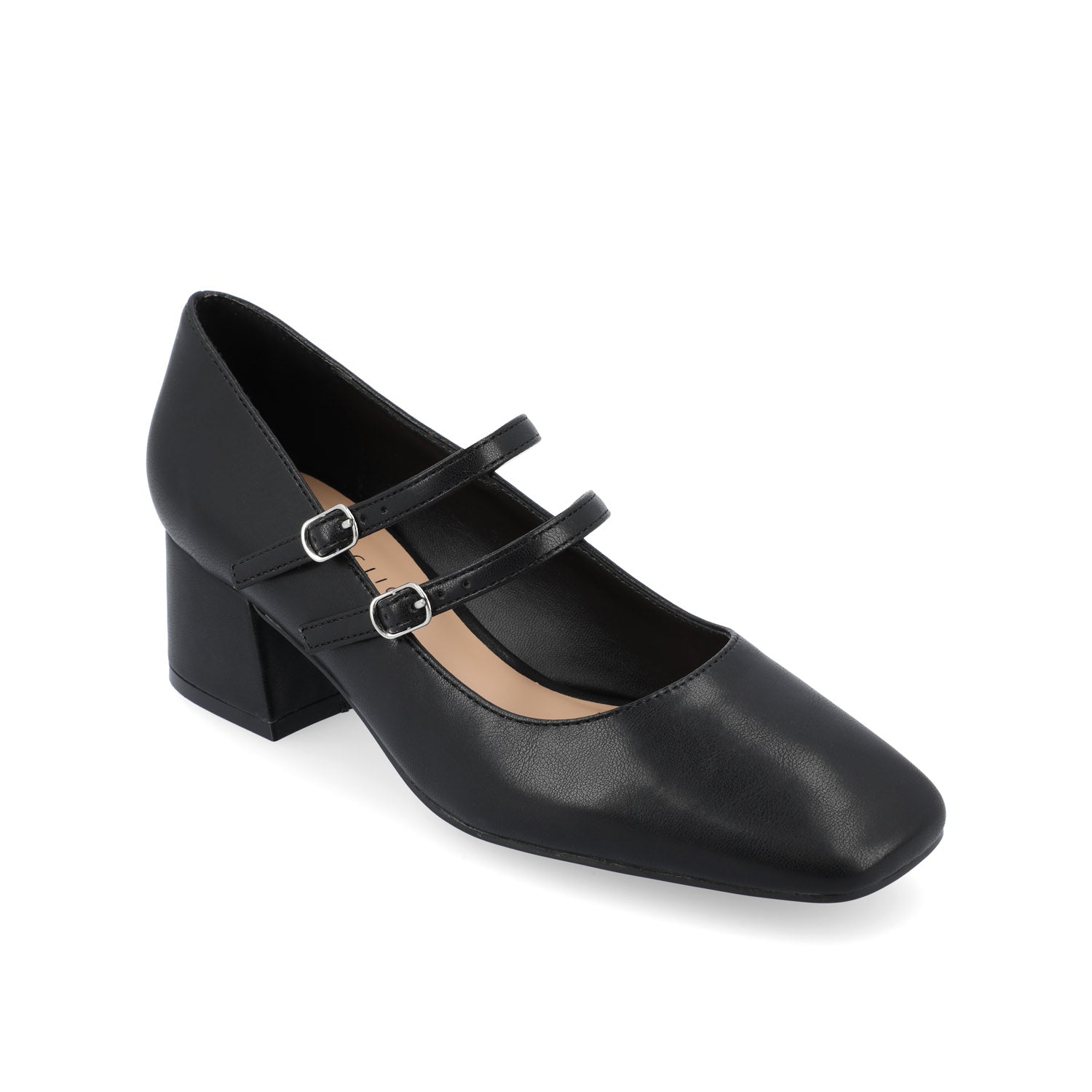 Journee Collection NALLY MARY JANE PUMP HEELS IN FAUX LEATHER Gold PU