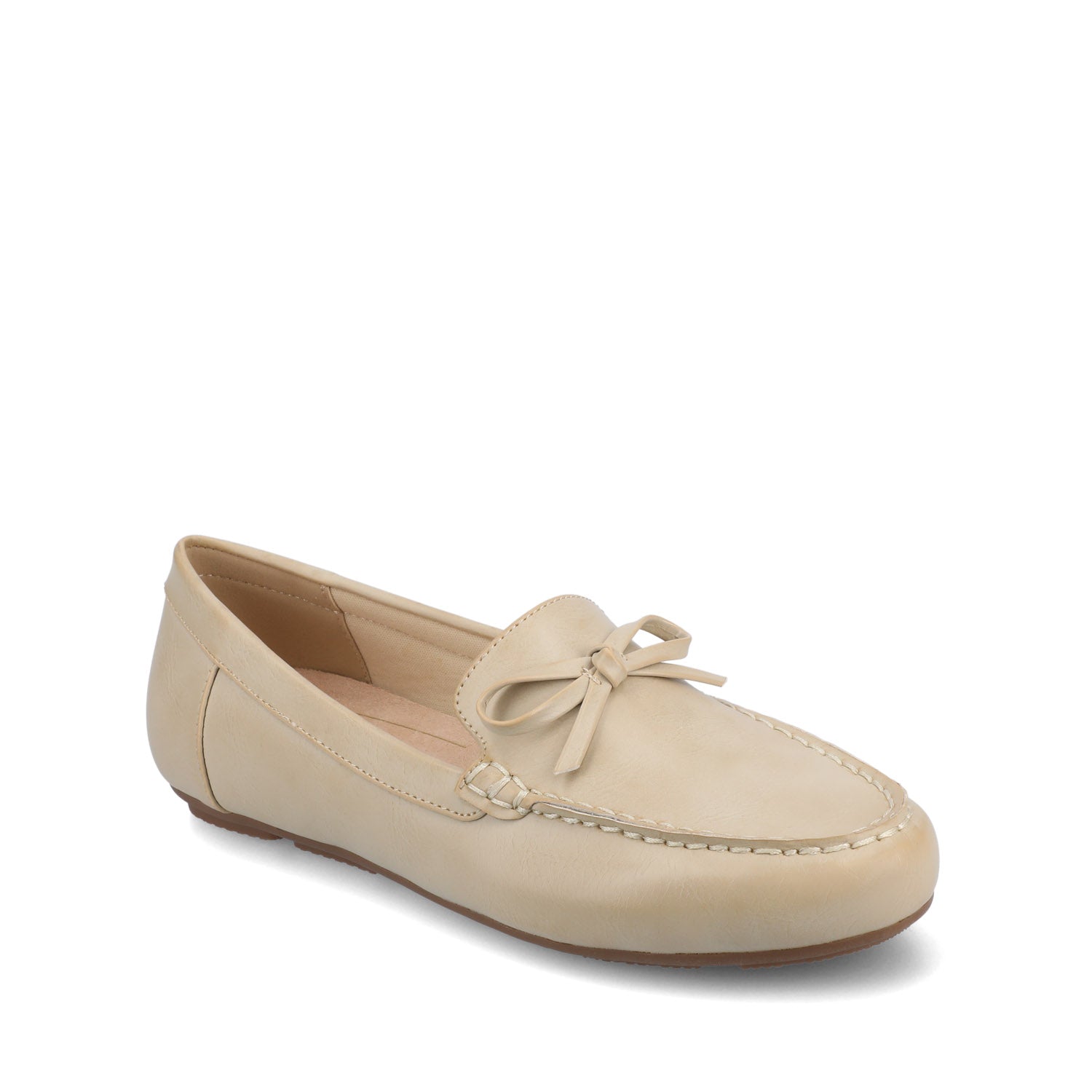 Journee Collection NOVELLA DRIVING LOAFER IN WIDE Beige