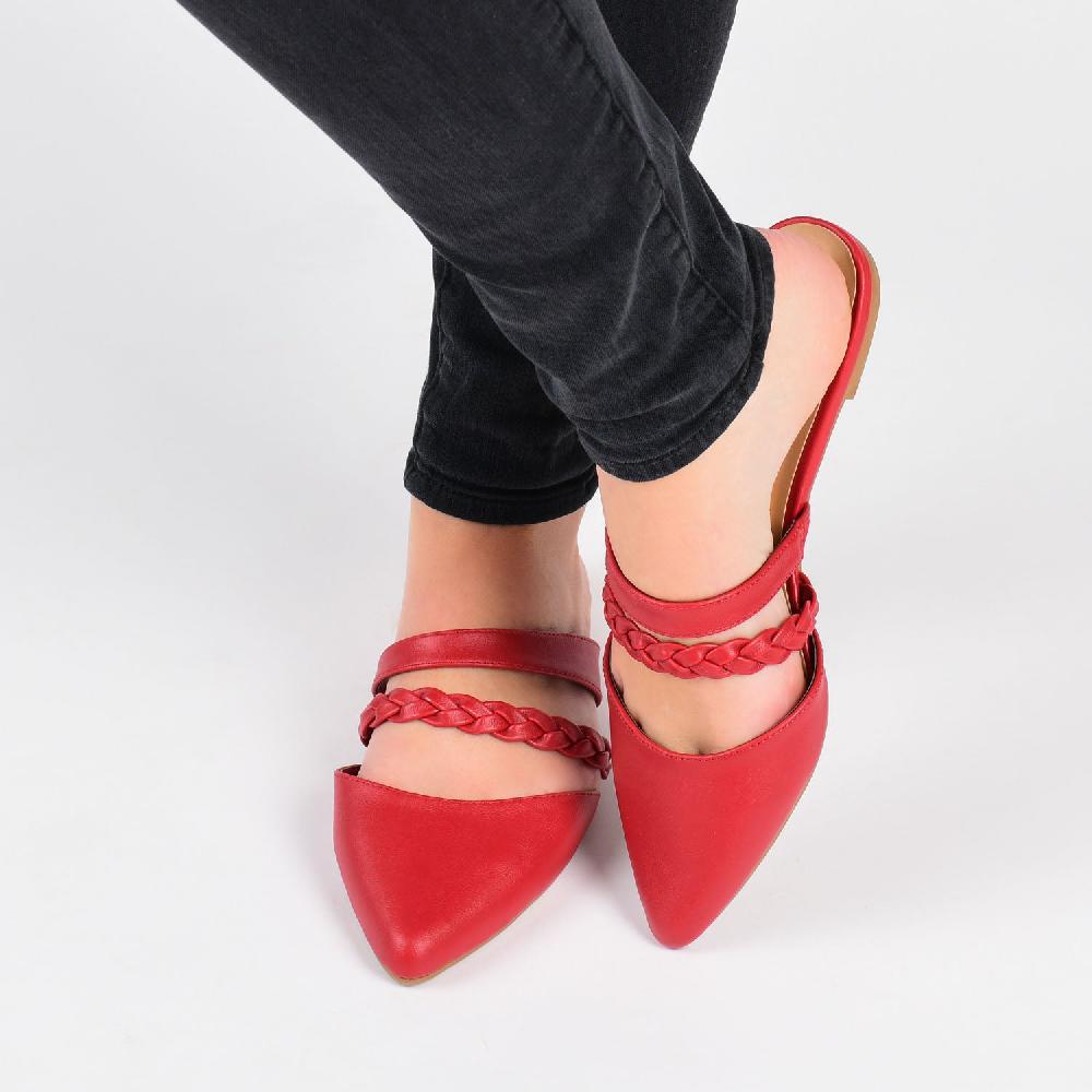 Journee Collection OLIVEA MULE FLATS IN NARROW Black